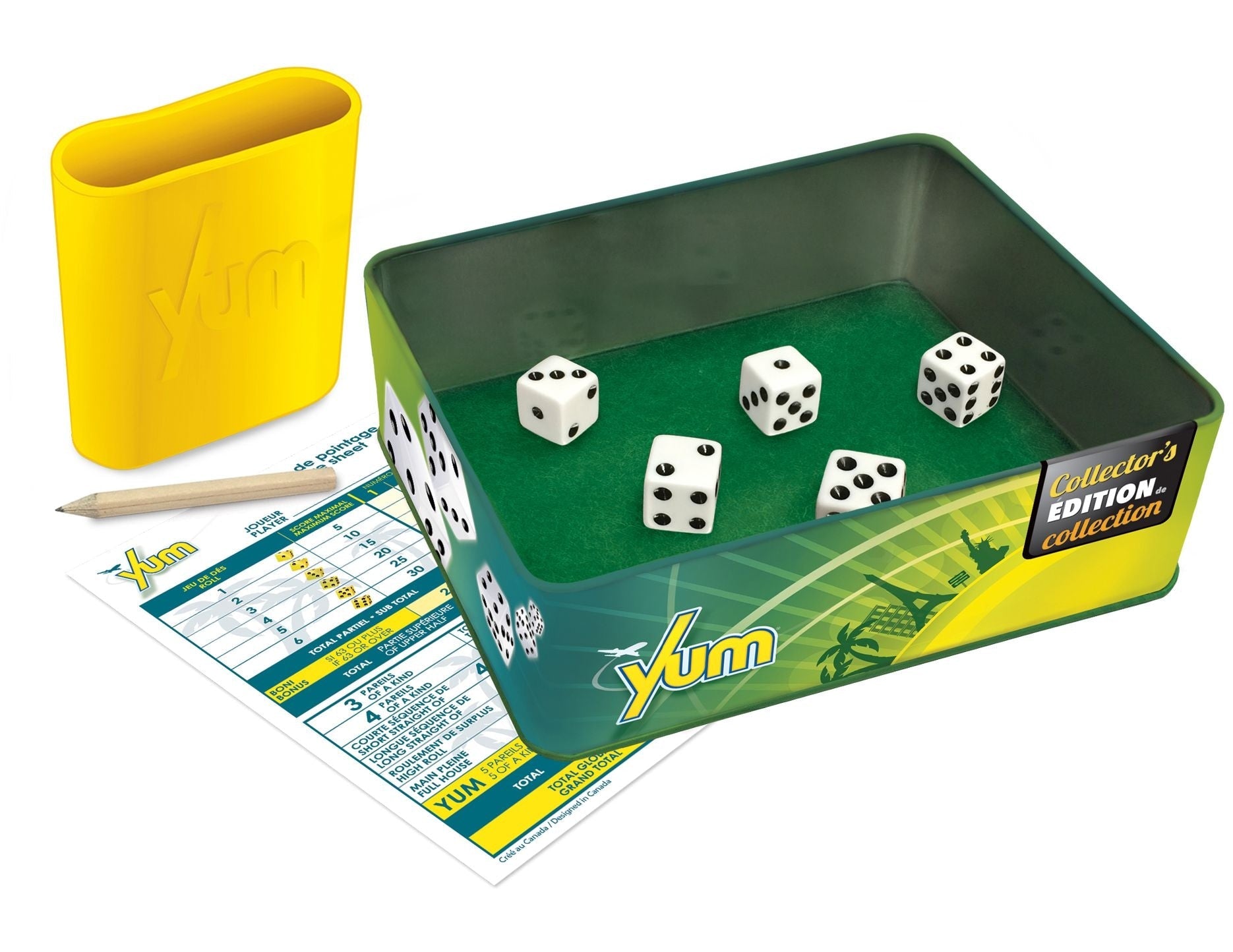 Editions gladius yum classic collector's edition poker-würfelspiel-set, ab 8 jahren
