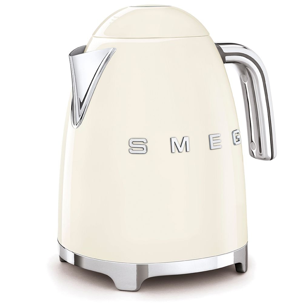 Smeg 50er Jahre Retro-Stil fix Temperatur Countertop Kessel, 1400W, 1,7-l, Creme