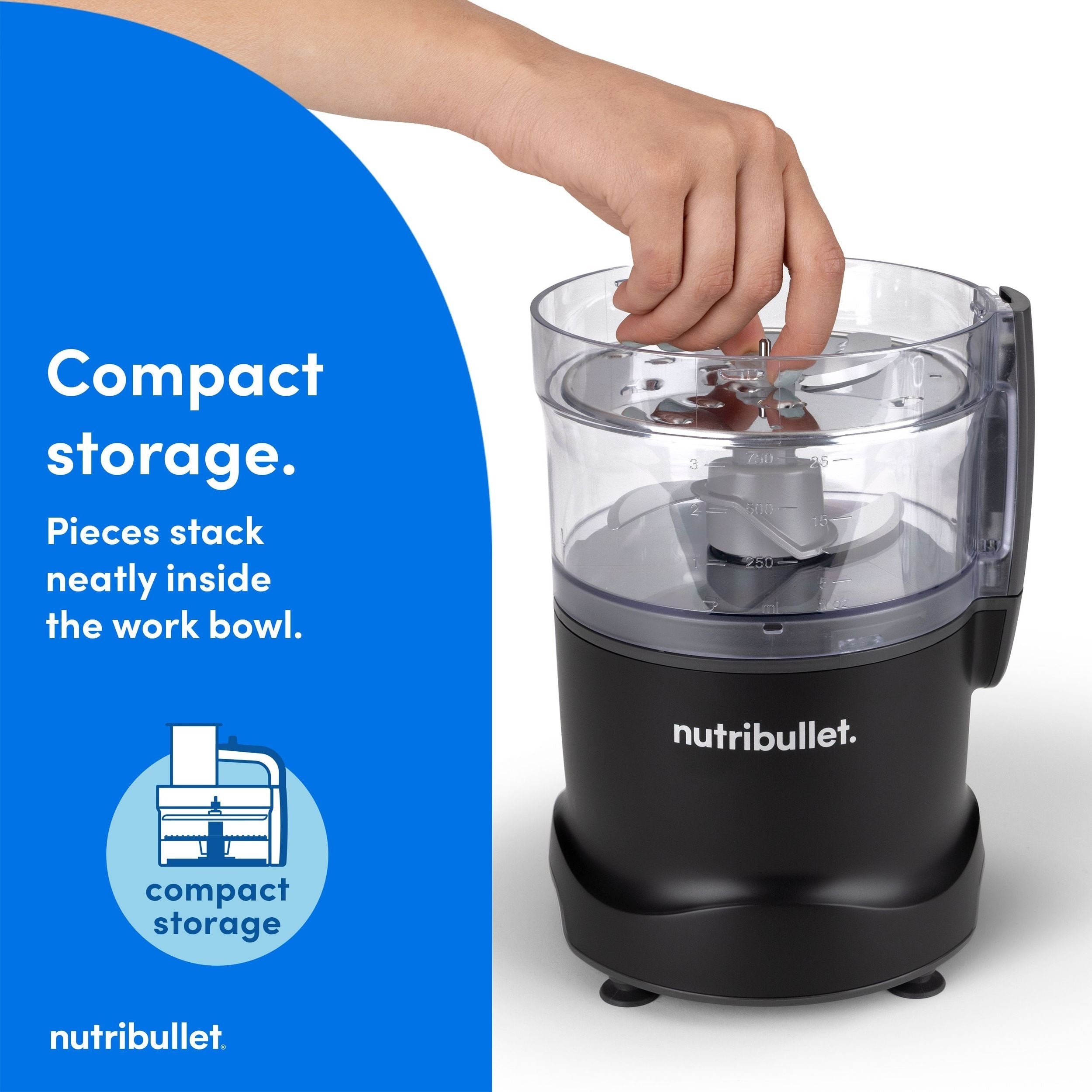 Nutribullet grenzenlose Küchenmaschine, schwarz