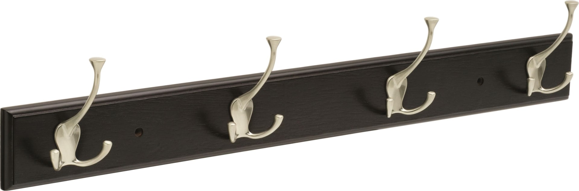 Peerless 4-Tri-Hakenschiene aus rostfreiem Stahl, schwarz/nickel, 27-in
