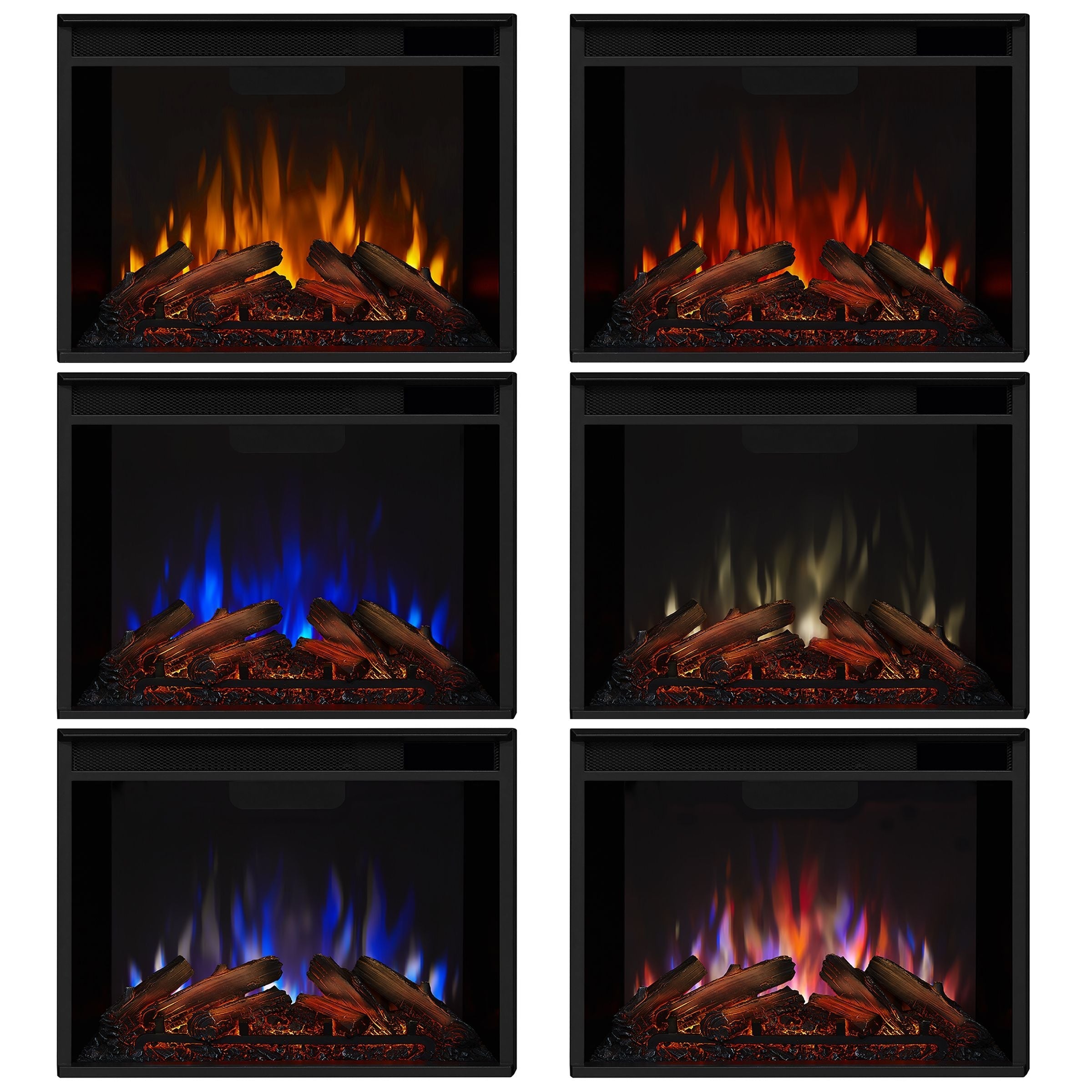 Real Flame eliot grand entertainment vividflame media indoor electric kamin TV stand, 1500W, beinhaltet fernbedienung & firebox, weiß