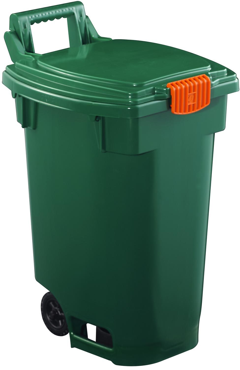Orbis Kunststoff-Kompostbehälter mit Rädern / Mehrzweck-Lagerwagen, grün, 45 l