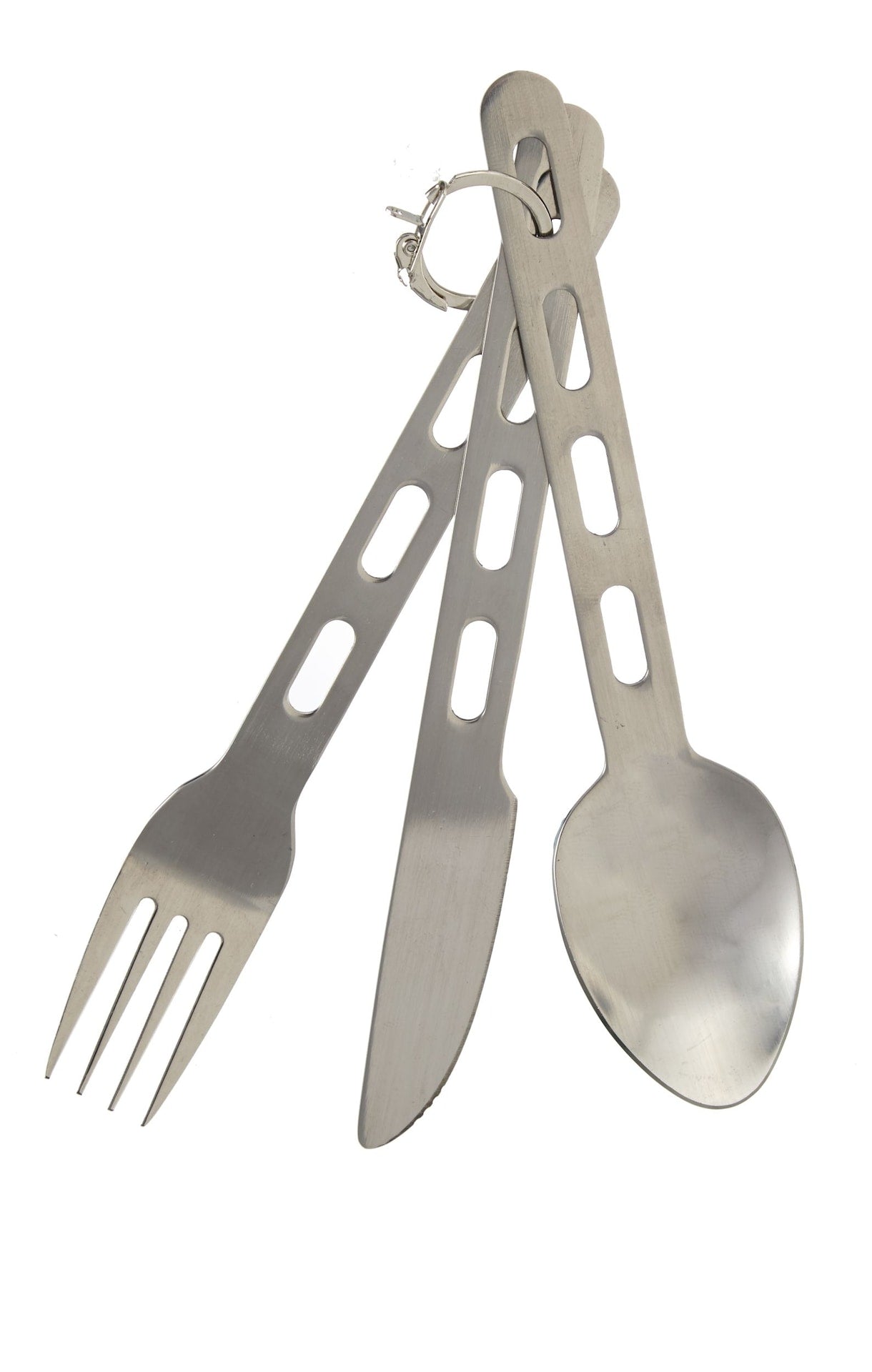 Outbound Besteckset aus nichtrostendem Stahl mit abnehmbarem Ring, 3-pc
