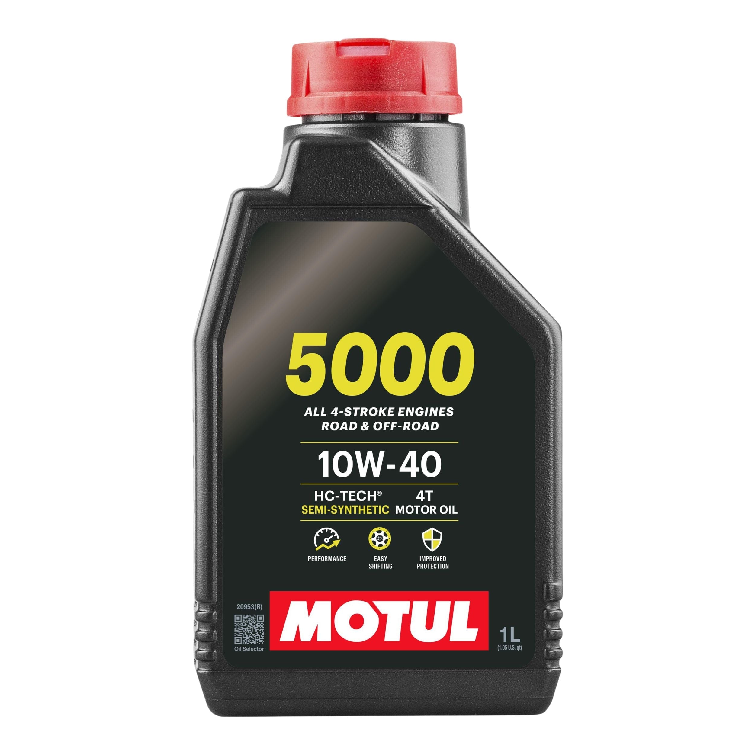 Motul 5000 4-Takt halbsynthetisches 10W40 Motoröl, 1-L