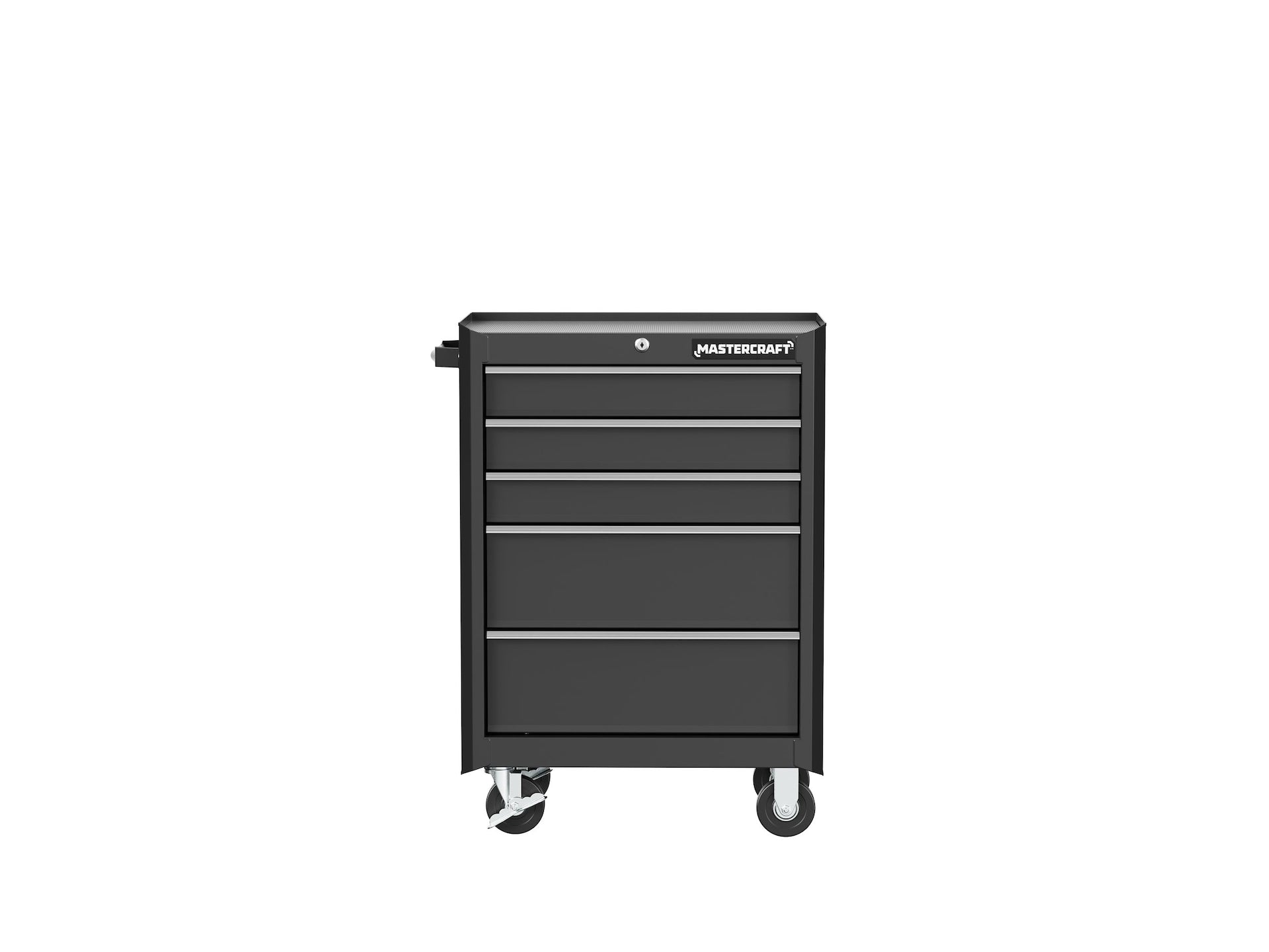 Mastercraft 5-Schubmaschinen-Werkzeuglagerschrank, schwarz, 24-in