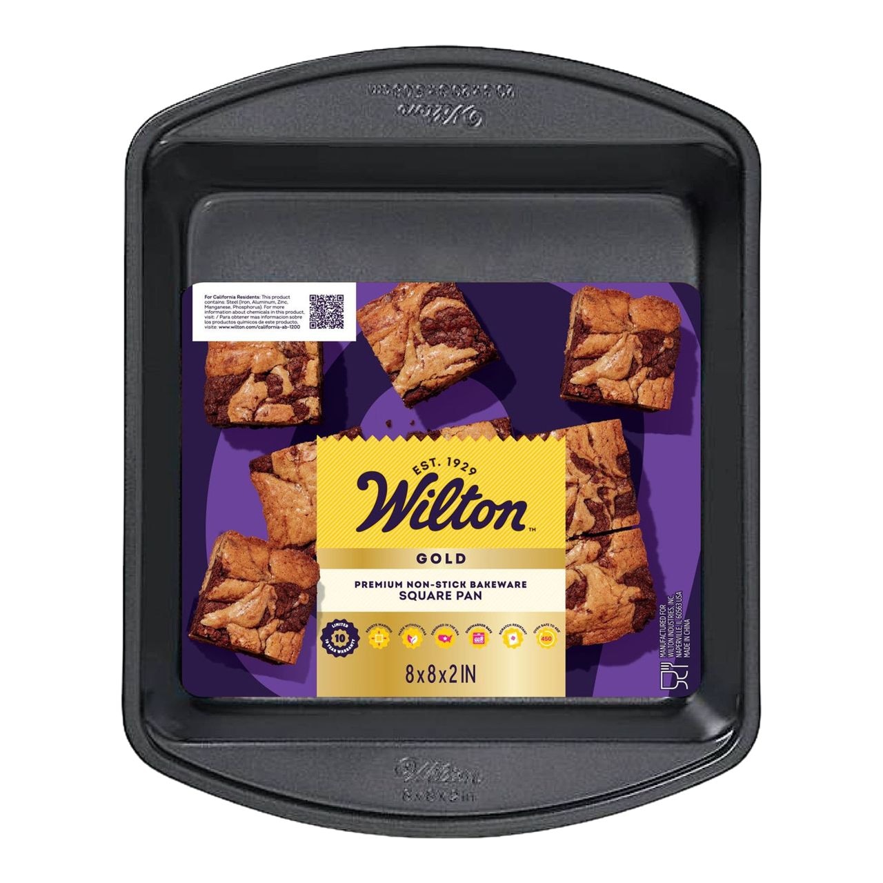 Wilton Gold-Premium-Kuchenpfanne für Backwaren, 8x8x2-in