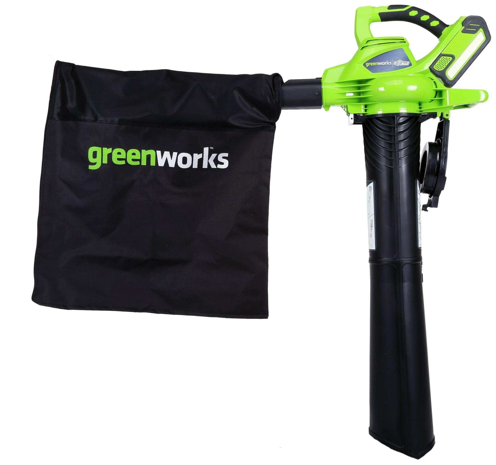 Greenworks digipro 40 v/ 340 CFM schnurloses Blattgebläse/Vakuum, nur nacktes Werkzeug