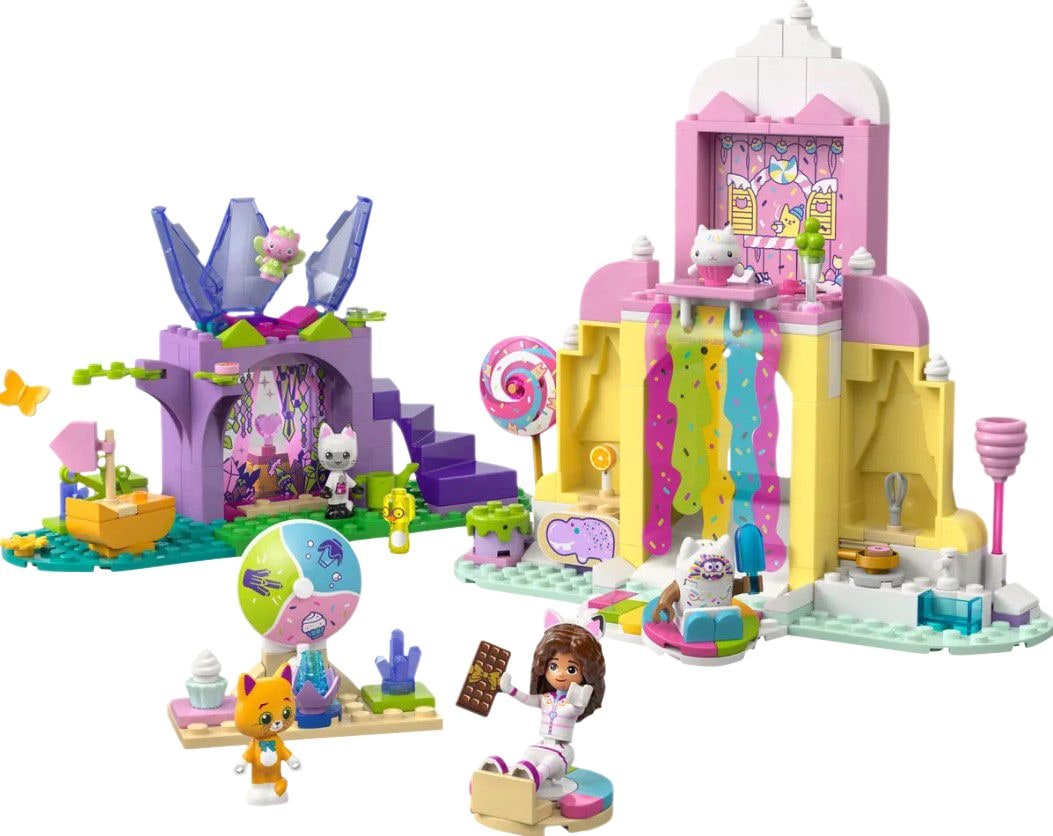 LEGO Gabby's Puppenhaus Süßigkeiten Berg und Kitty Garden - 11205, 263-pcs, Alter 4+