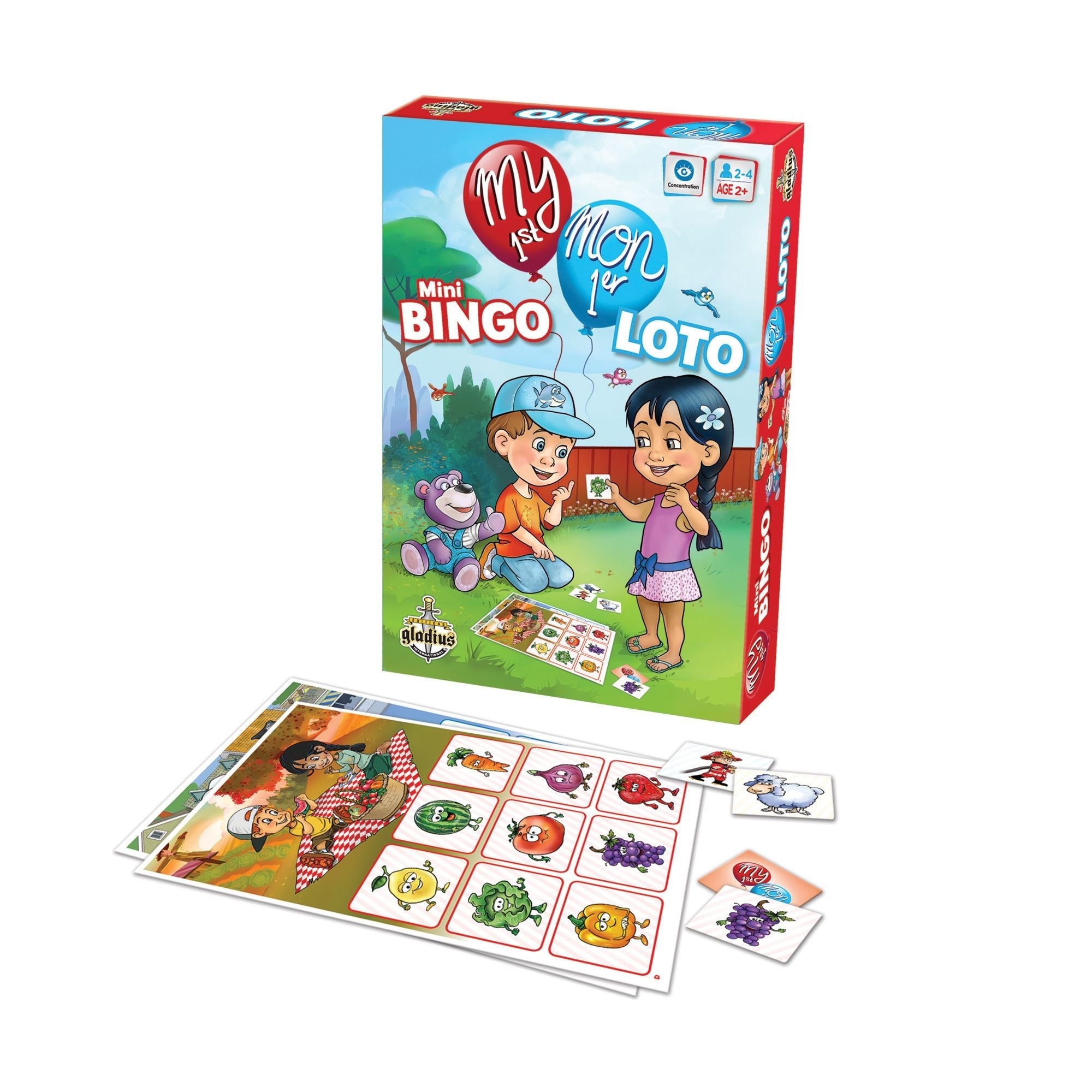 My 1. Mini-Bingo-Brettspiel, zweisprachig, ab 2 Jahren