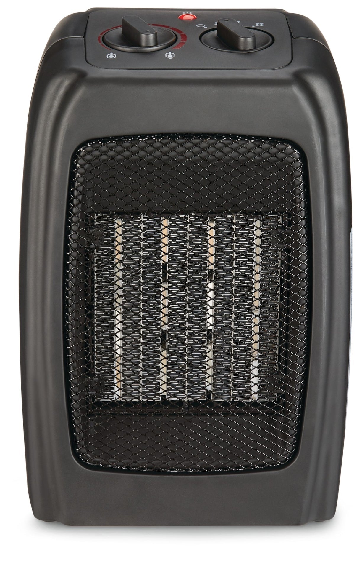 For Living tragbares keramisches Raumheizgerät mit Thermostat, 1500 W, schwarz