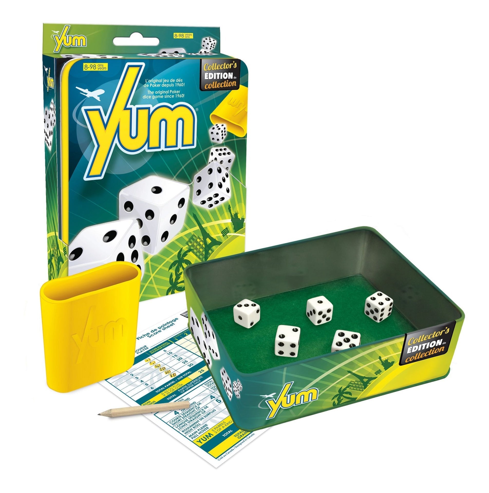 Editions gladius yum classic collector's edition poker-würfelspiel-set, ab 8 jahren