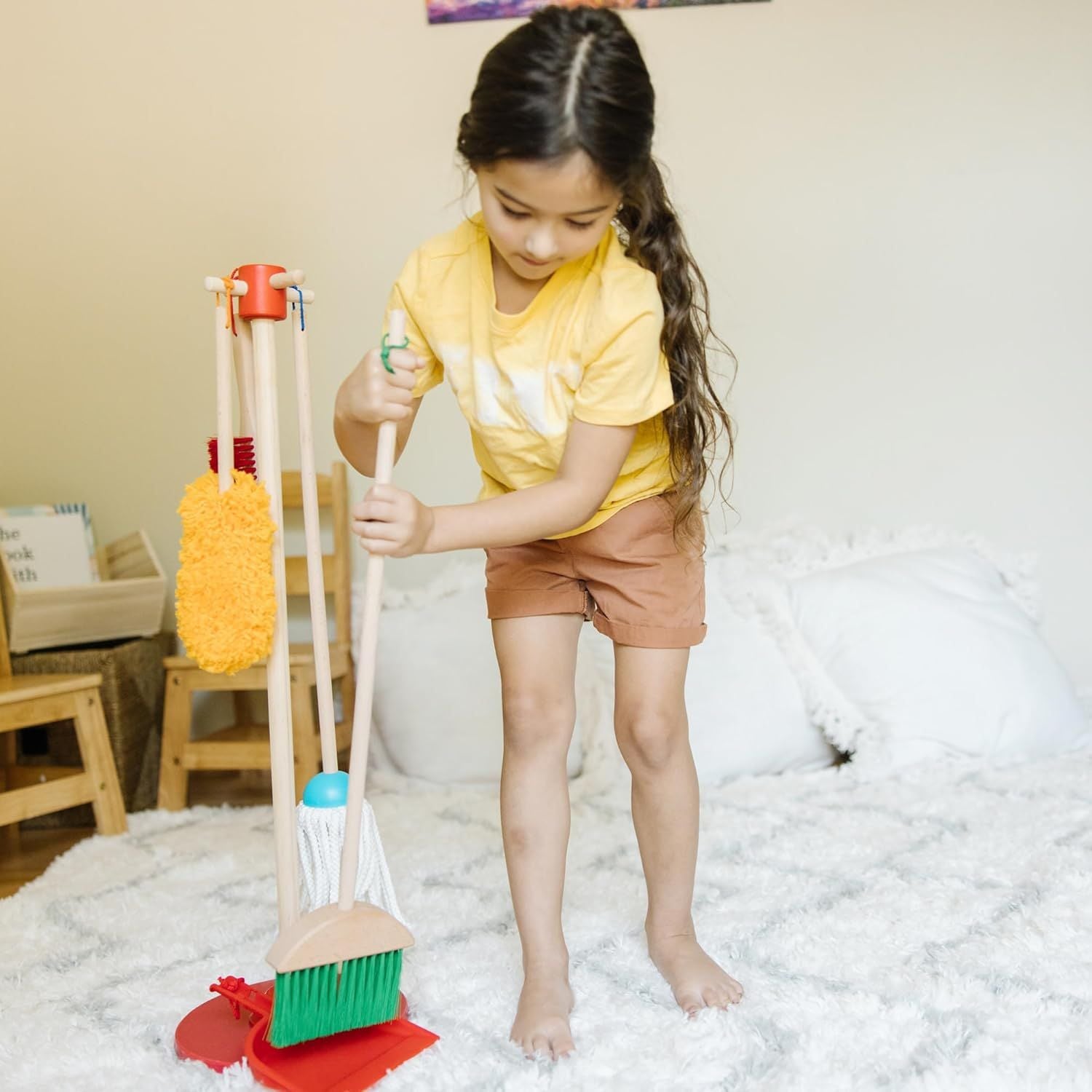 Melissa & Doug Housekeeping Playset für Alter von 3+, 6-pc