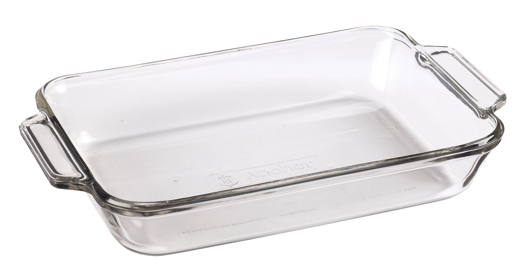 Anchor Hocking Backofenvorlagen aus Glas rechteckige Gebrauchsschale, 2-L
