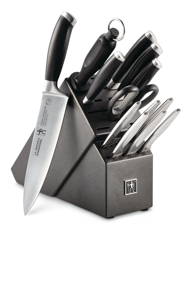 Henckels Messerblockset aus nichtrostendem Stahl, ergonomischer Griff, 14-PS