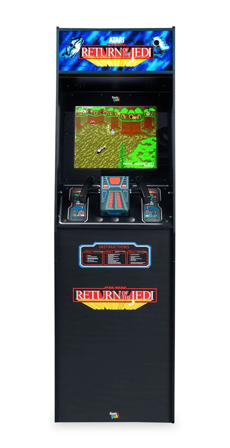 Basic Spaß Atari Star Wars Ultra-Serie Arcade-Klassiker Kabinett für zu Hause, freistehende Spielmaschine mit 3 Spielen