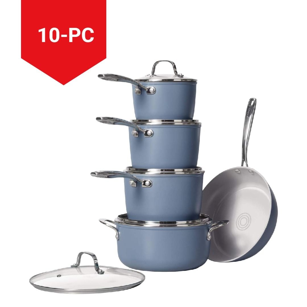 Heritage The Rock o natürliches keramisches Antihaft-Kochset, 10-pc