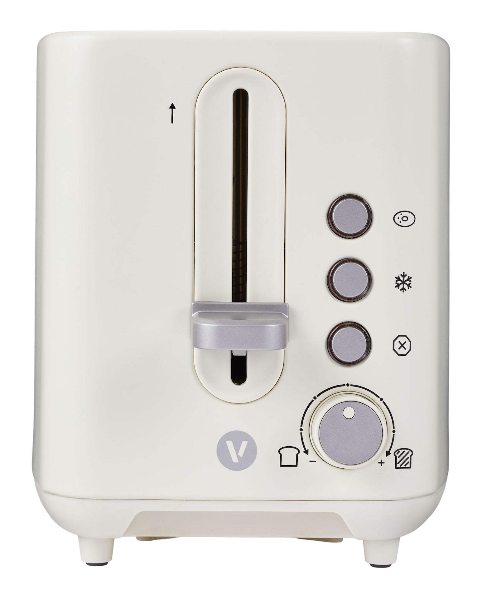 Vida by PADERNO Farbserie 2-Scheiben-Toaster mit 3 Einstellungen, Shortbread