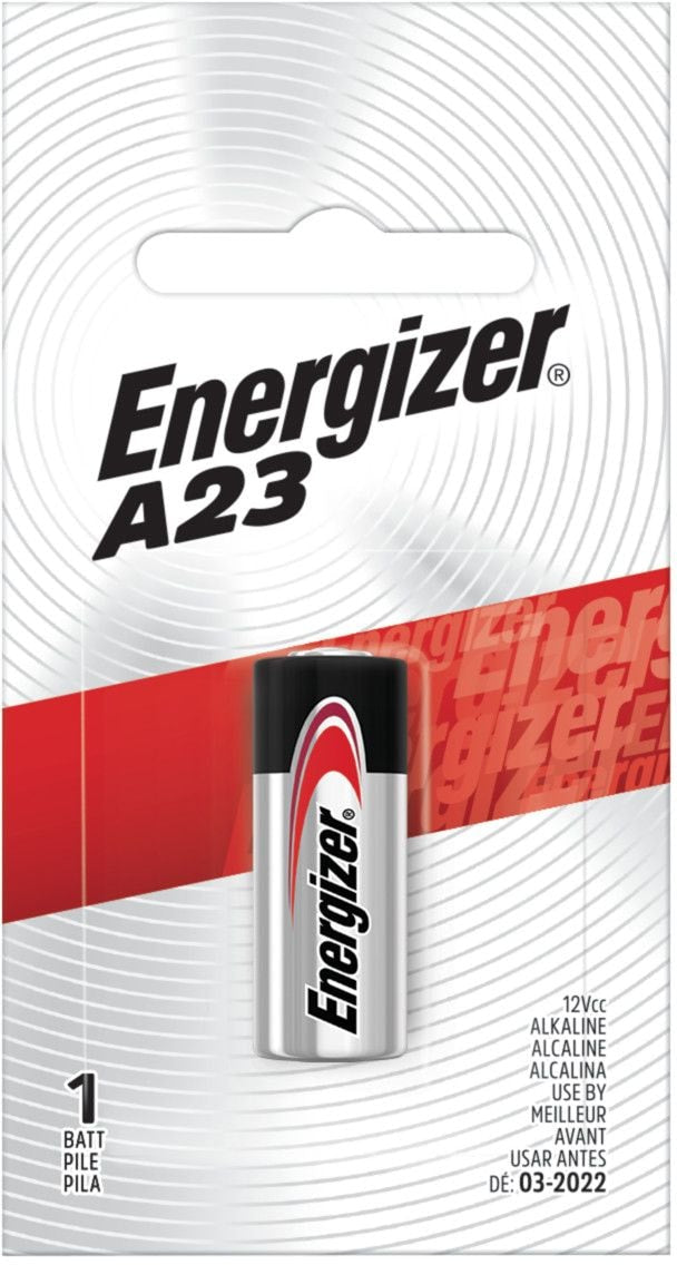 Energizer 12V / 12 Volt alkalische A23 Batterie, langlebig, Allzweck, 1-pk