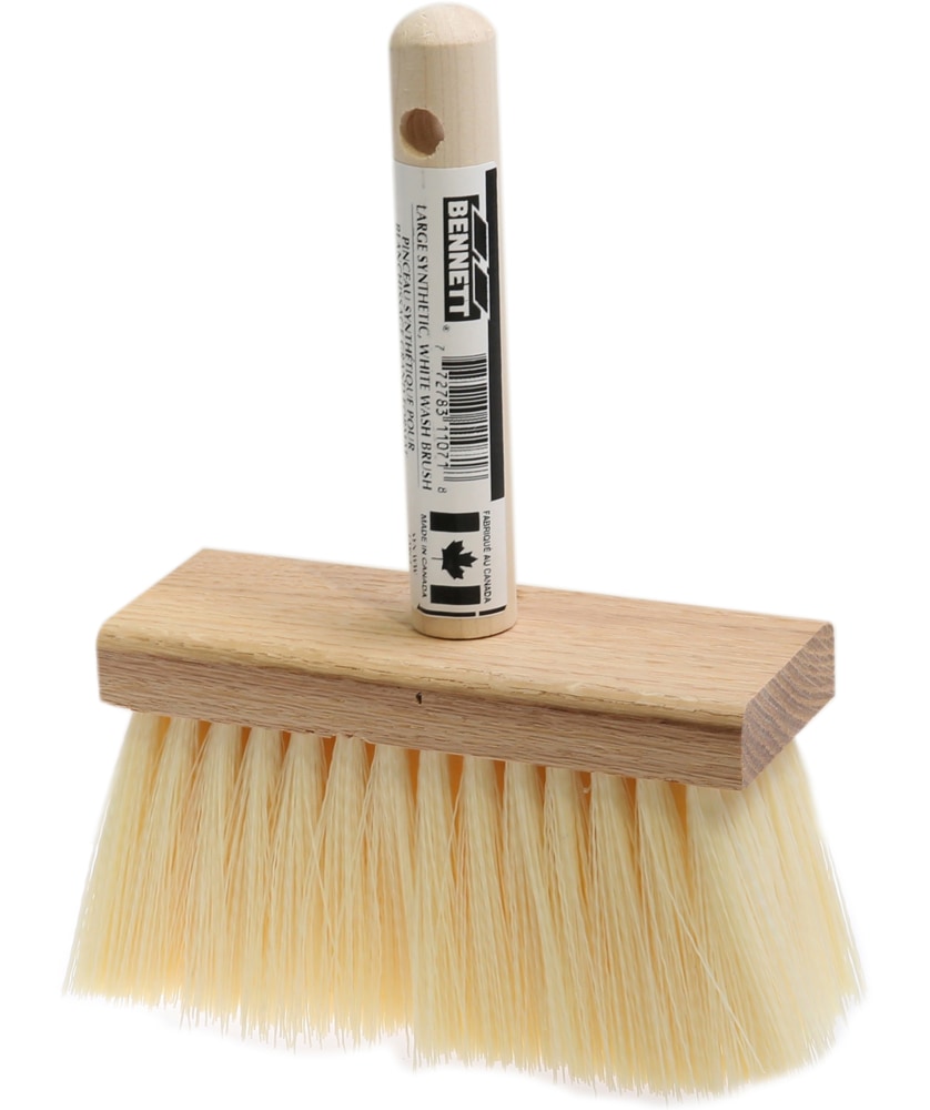 Bennett große weiße Naturfaser-Waschbürste, 150 mm