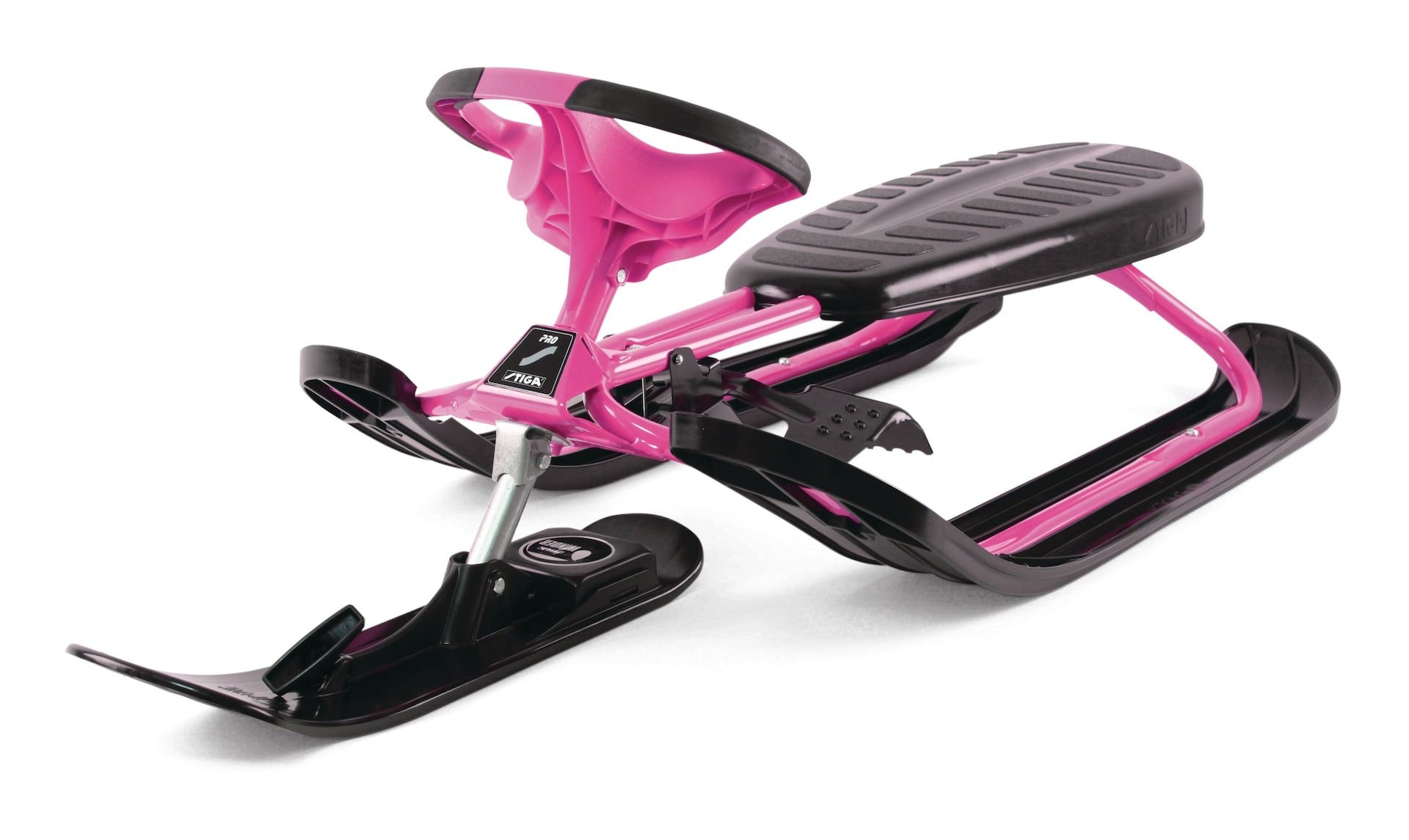 Stiga GT Racer Kurven Kinder 1-Personen Winter Schnee Ski mit Lenkrad & Bremsen, verschiedene Farben