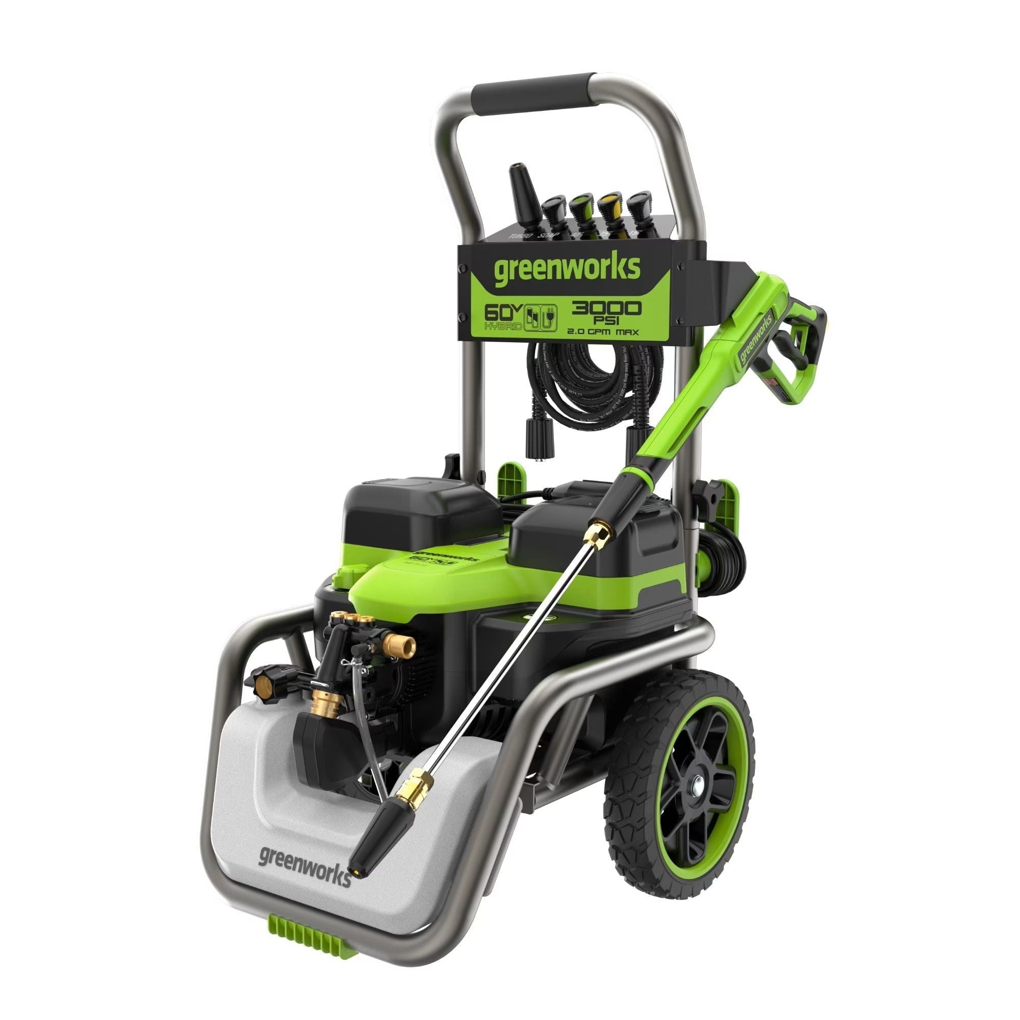 Greenworks 60V 3000PSI 2,0gpm Hybrid AC / DC Druckwaschmaschine, nur Werkzeug