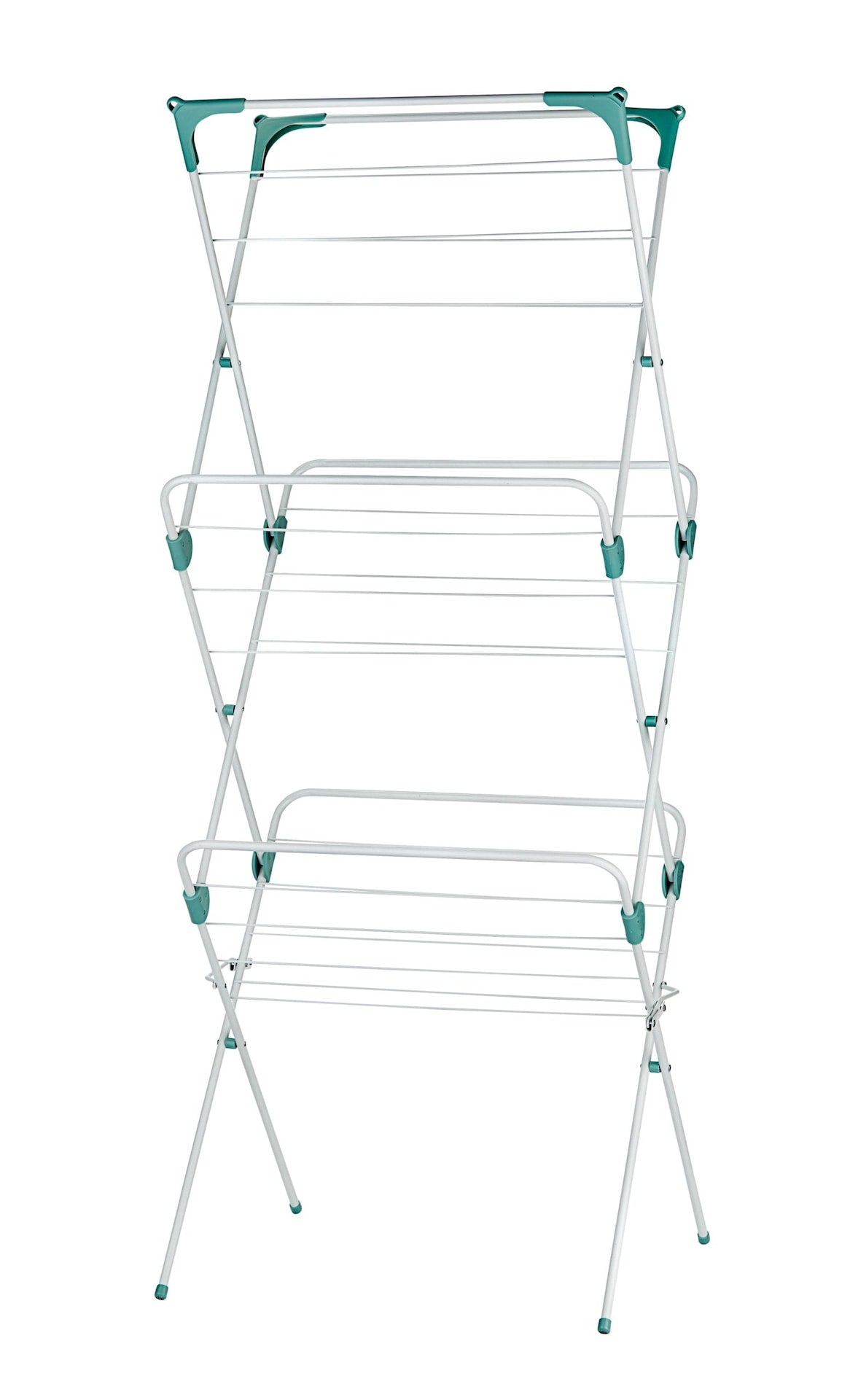 type A 3-stufiges vertikales zusammenklappbares Trockengestell, 23,5 x 20,5 x 58-in