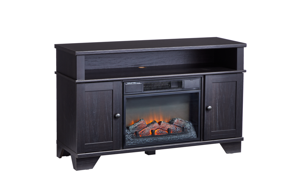 For Living hamilton elektrischer Kamin-TV-Ständer, 44,5-in, 1500W, brauner Cappucino