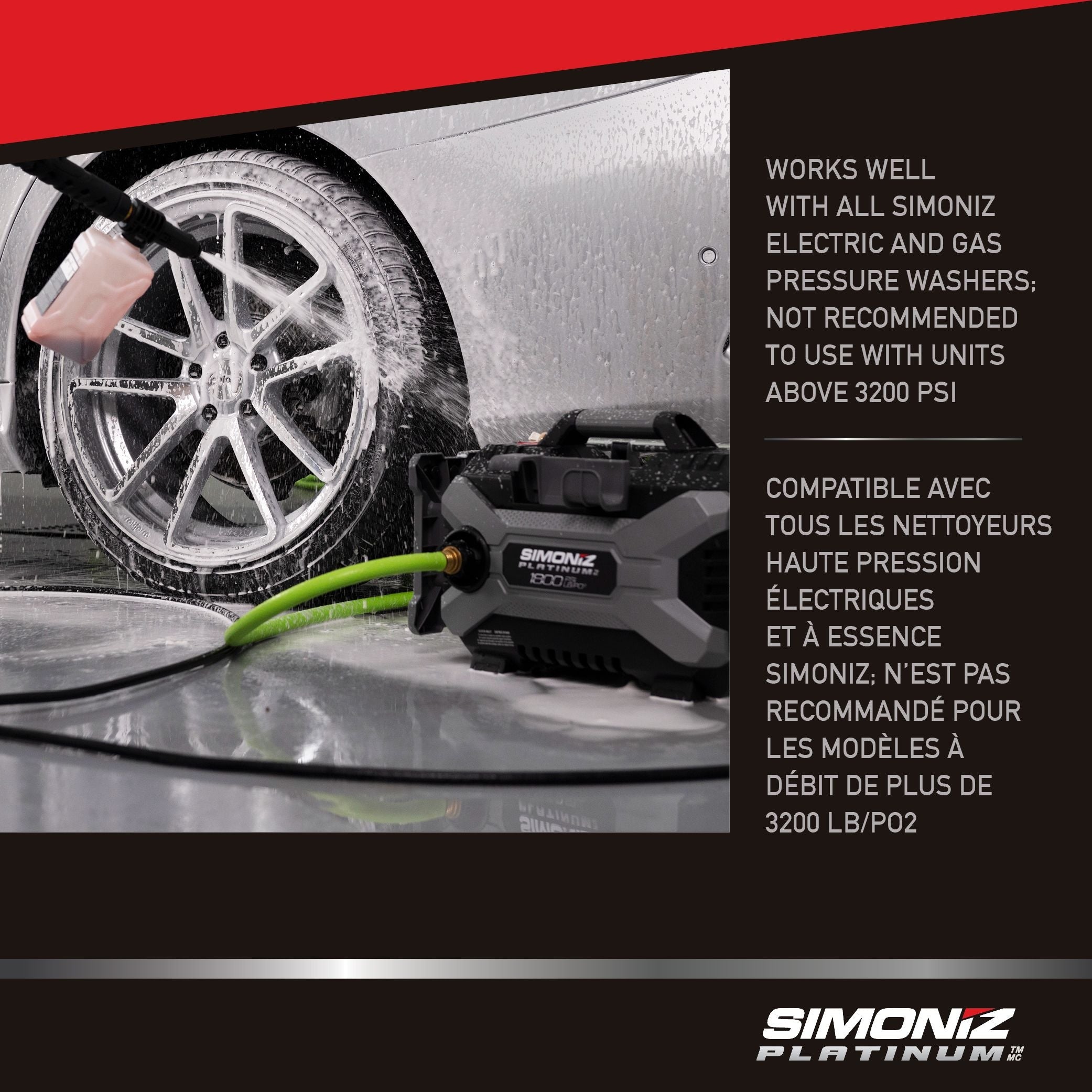 Simoniz Universal-Schaumbläser-Kit kompatibel mit Simoniz elektrische Druckwaschanlagen, 700-mL