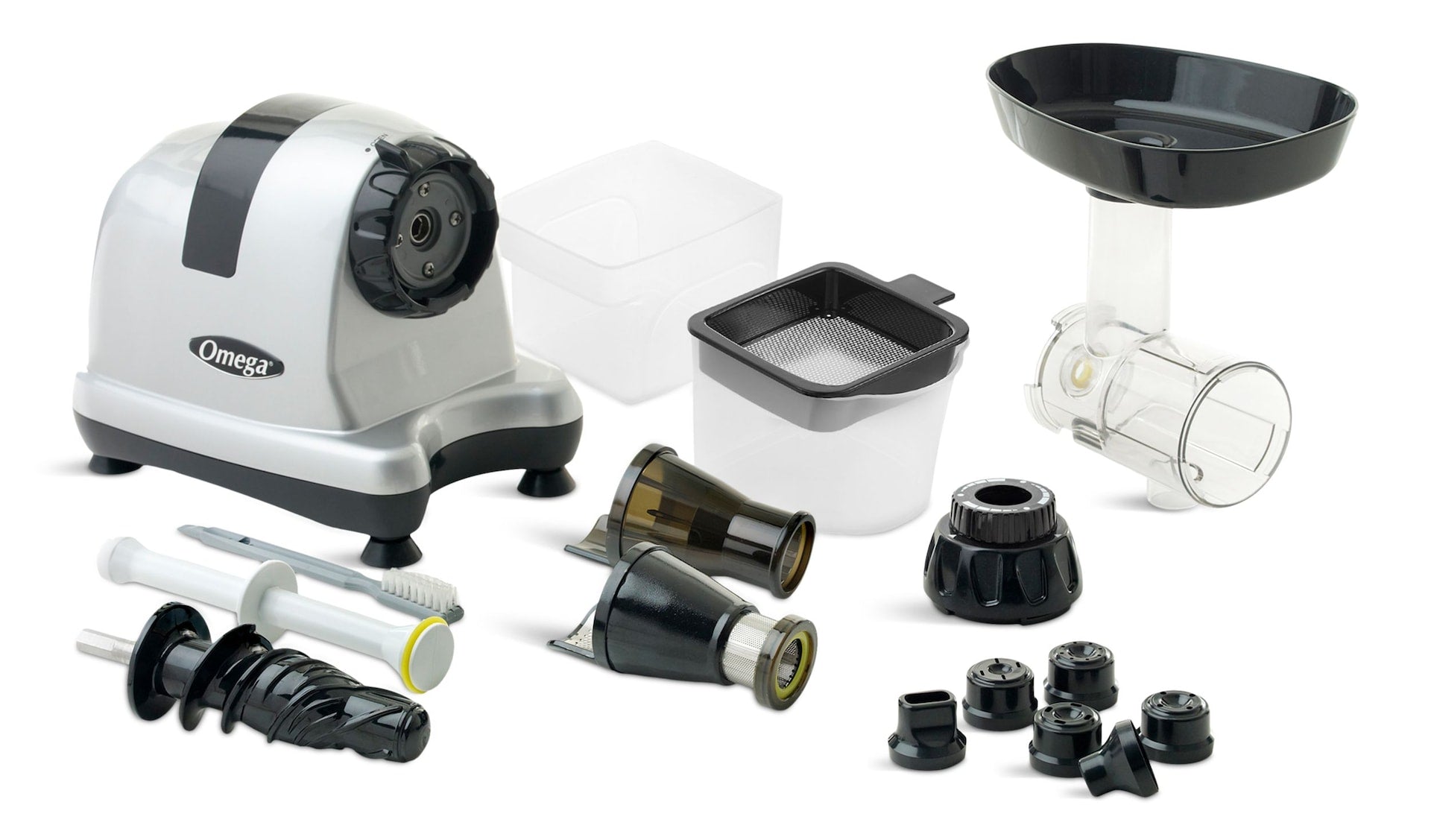 Omega Horizontal Slow Juicer, 150W, 4 Tassen