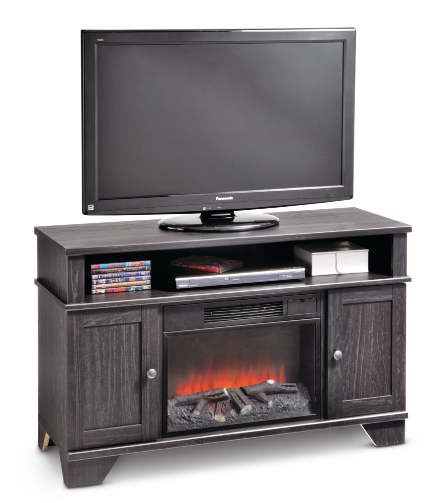 For Living hamilton elektrischer Kamin-TV-Ständer, 44,5-in, 1500W, brauner Cappucino