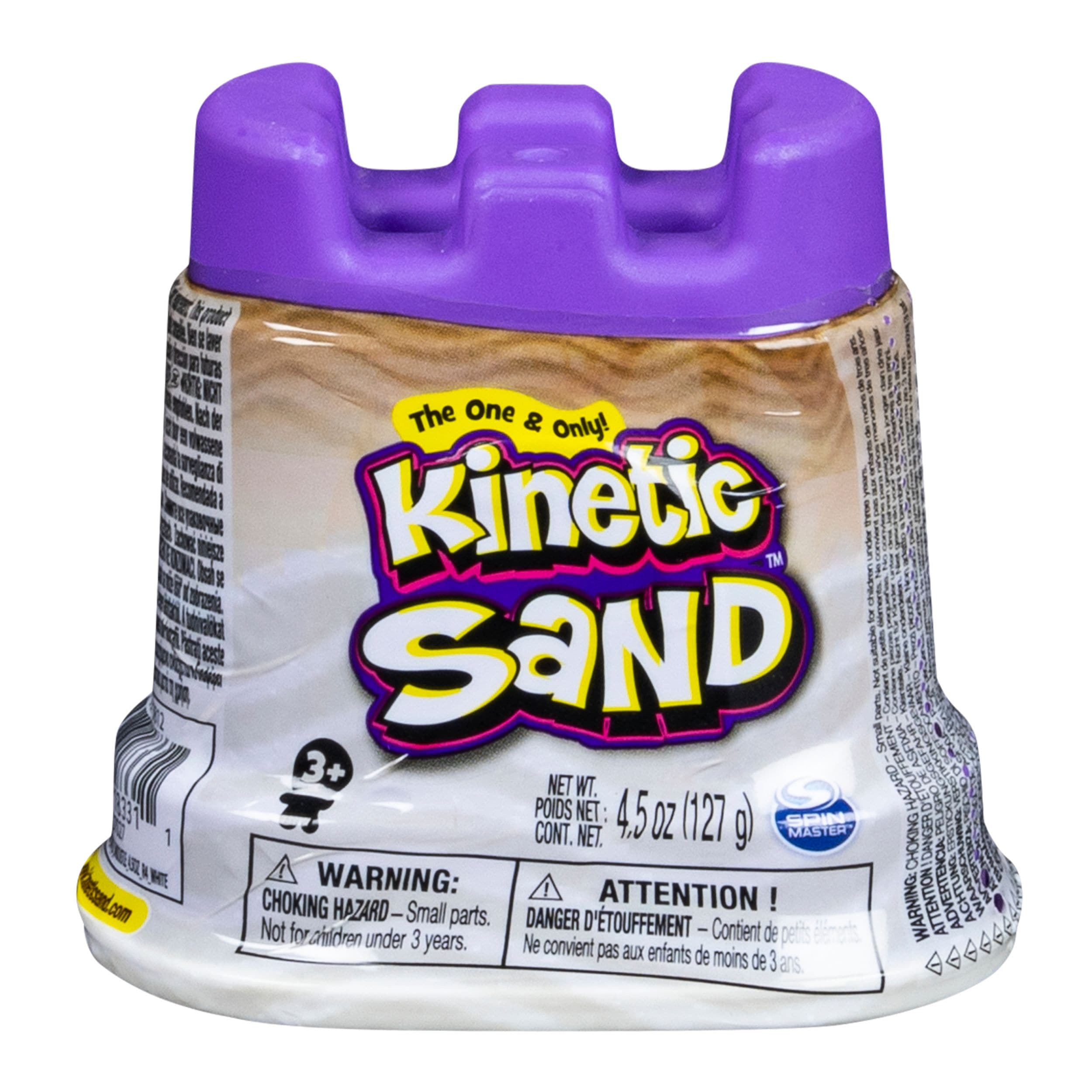 Kinetic Sand Kinder formbare Spiel Sand & Burg Container, 4,5 Unzen, verschiedene Farben, Alter 3+