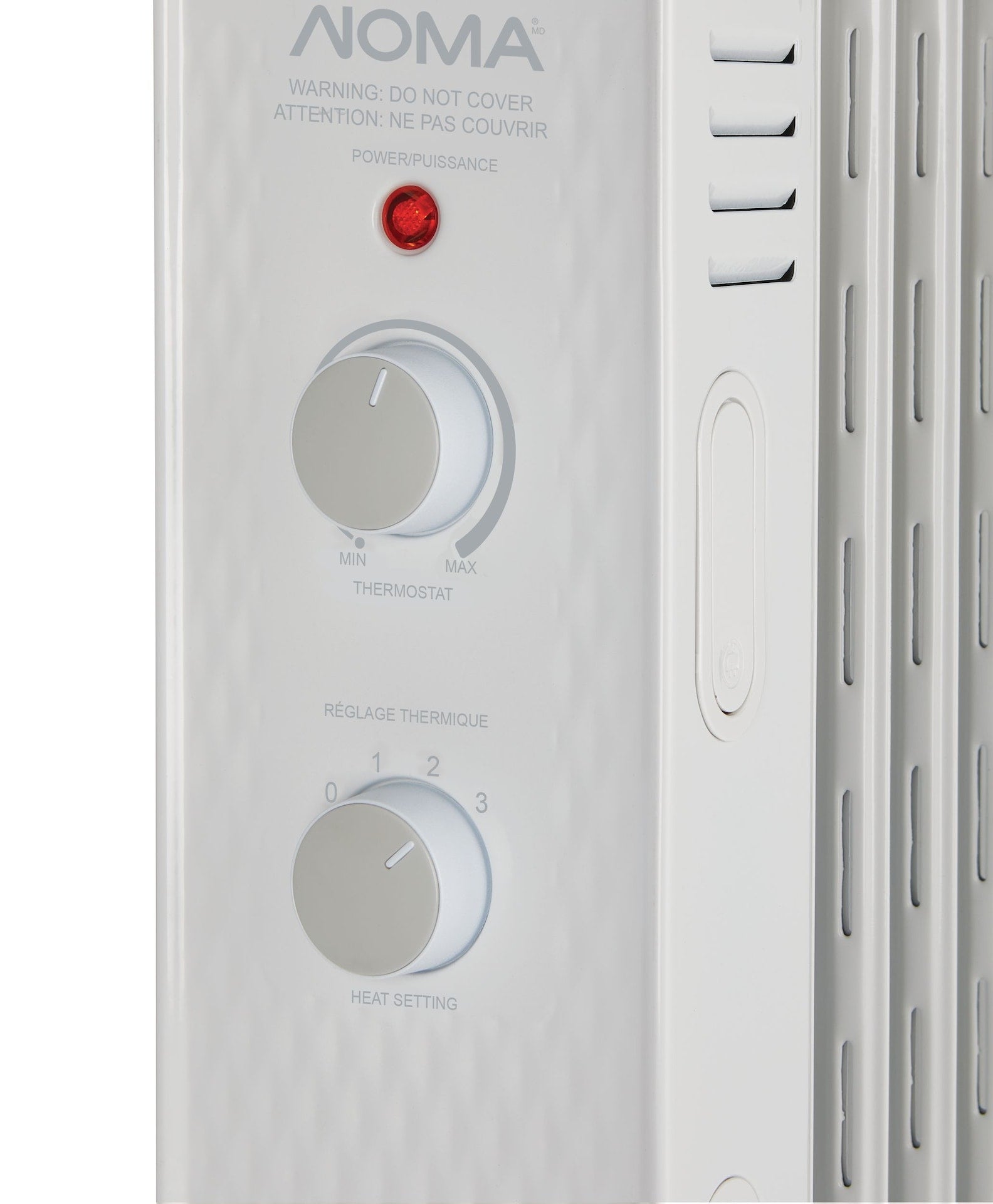 NOMA 3-stelltechnischer, ölgefüllter Kühler mit einstellbarem Thermostat