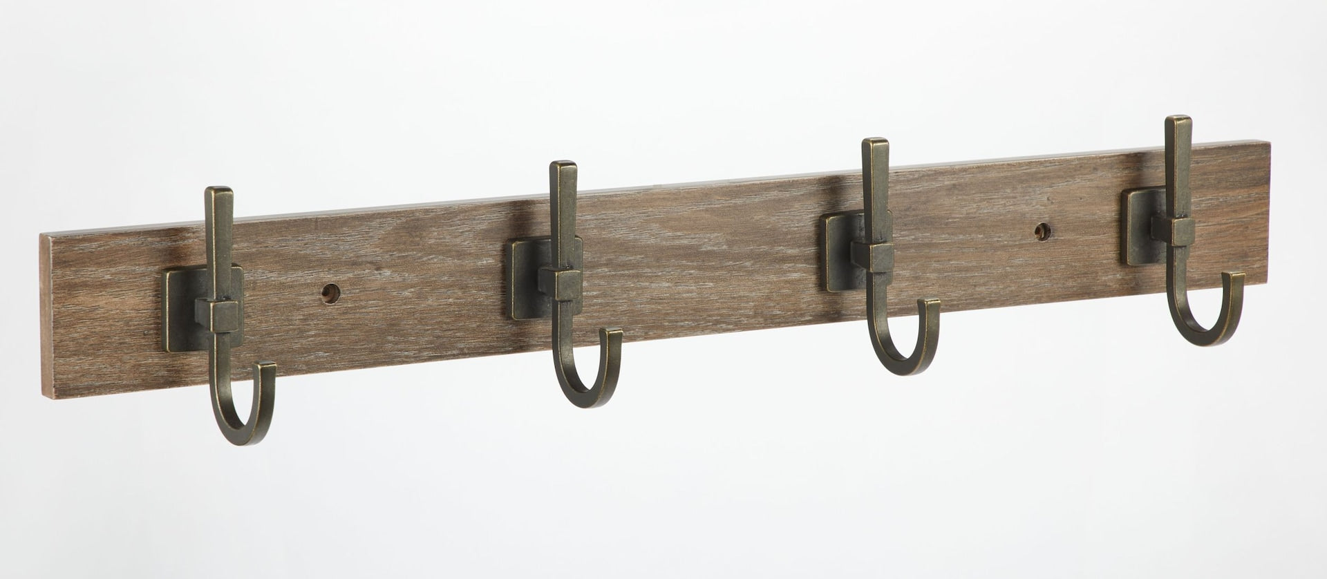 CANVAS 4-Haken-Schiene, verwitterte Walnuss, 27-in