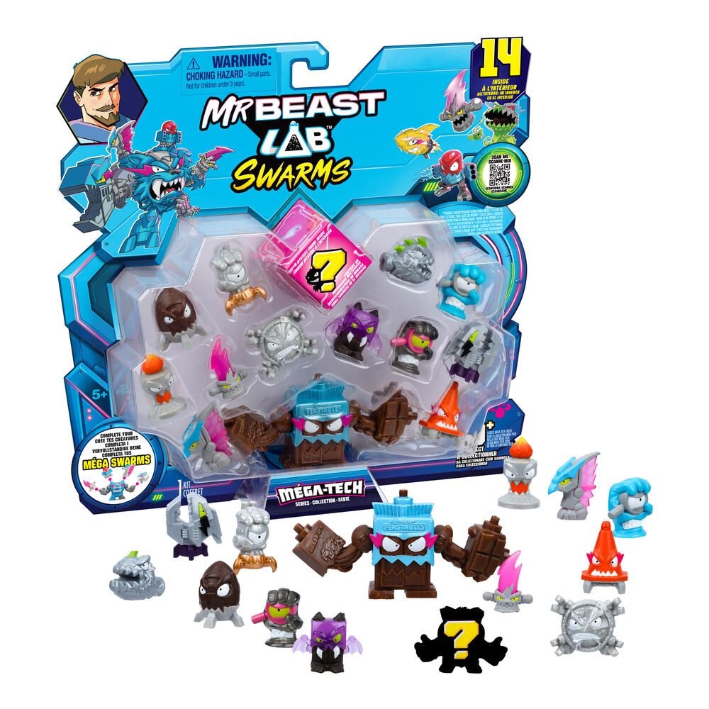 Moose Mr. beast lab schwärmen hyper fusion series mega lab pack, 14-pc, verschiedene zahlen