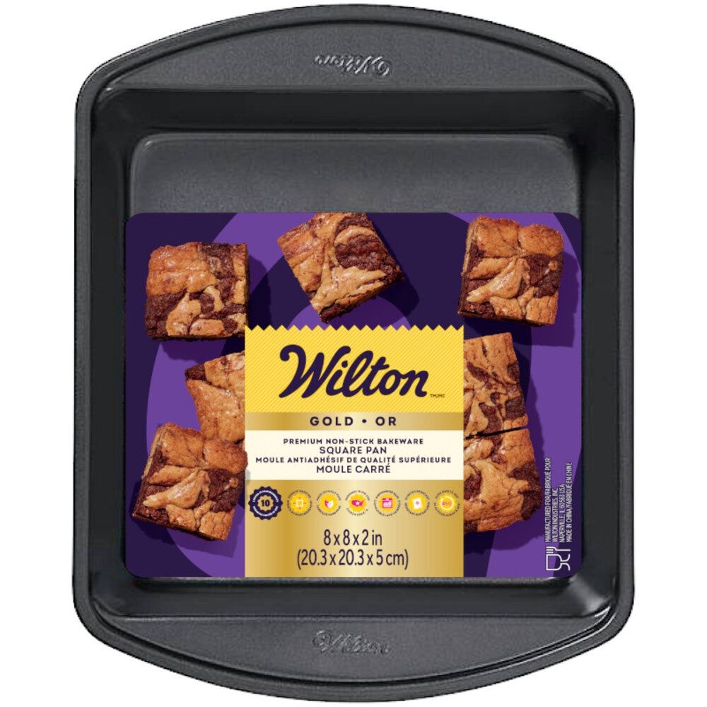 Wilton Gold-Premium-Kuchenpfanne für Backwaren, 8x8x2-in