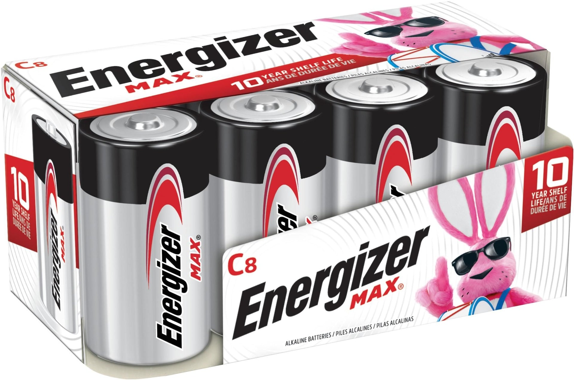 Energizer max c Batterien, langlebig, Allzweck, alkalisch, 8-pk