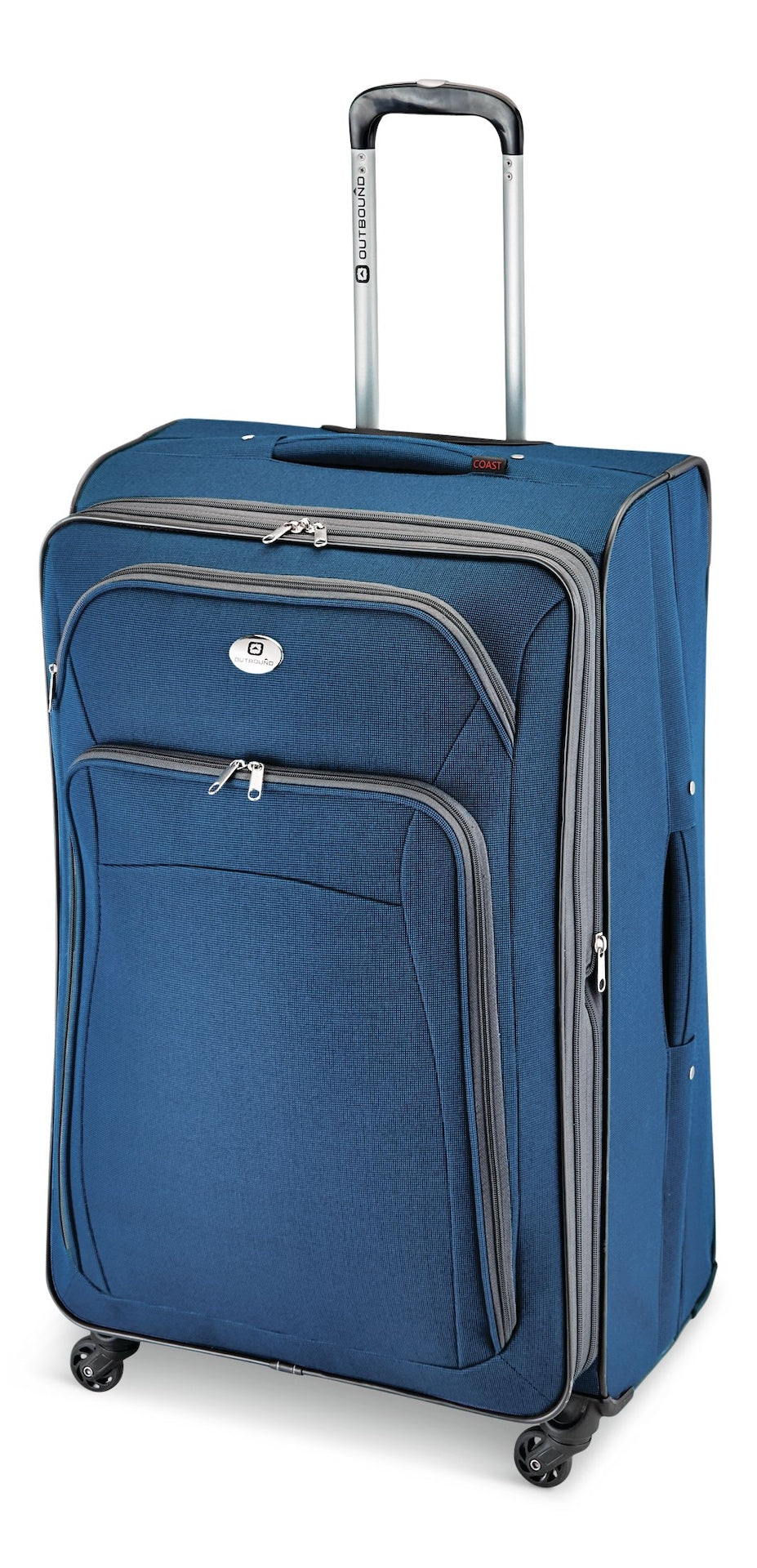 Outbound Coast Expandable Softside Spinner Wheel Reise 28-in Koffer, Nasstasche, blau