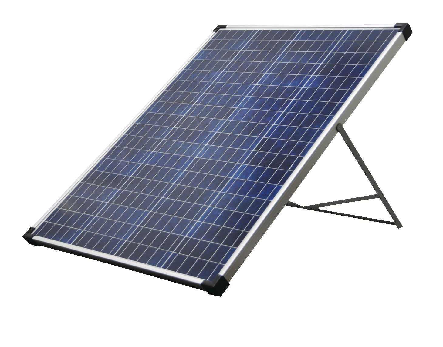 NOMA 100 Watt, 12 V kristallines Solarpanel mit Stand- und Laderegler