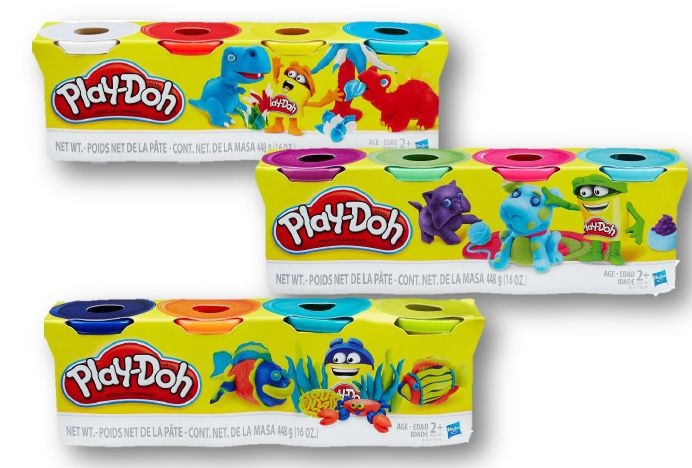Hasbro Play-Doh-Modellierung von Kreativspielzeug für Kleinkinder, sortiert 4 PK, ab 2 Jahren