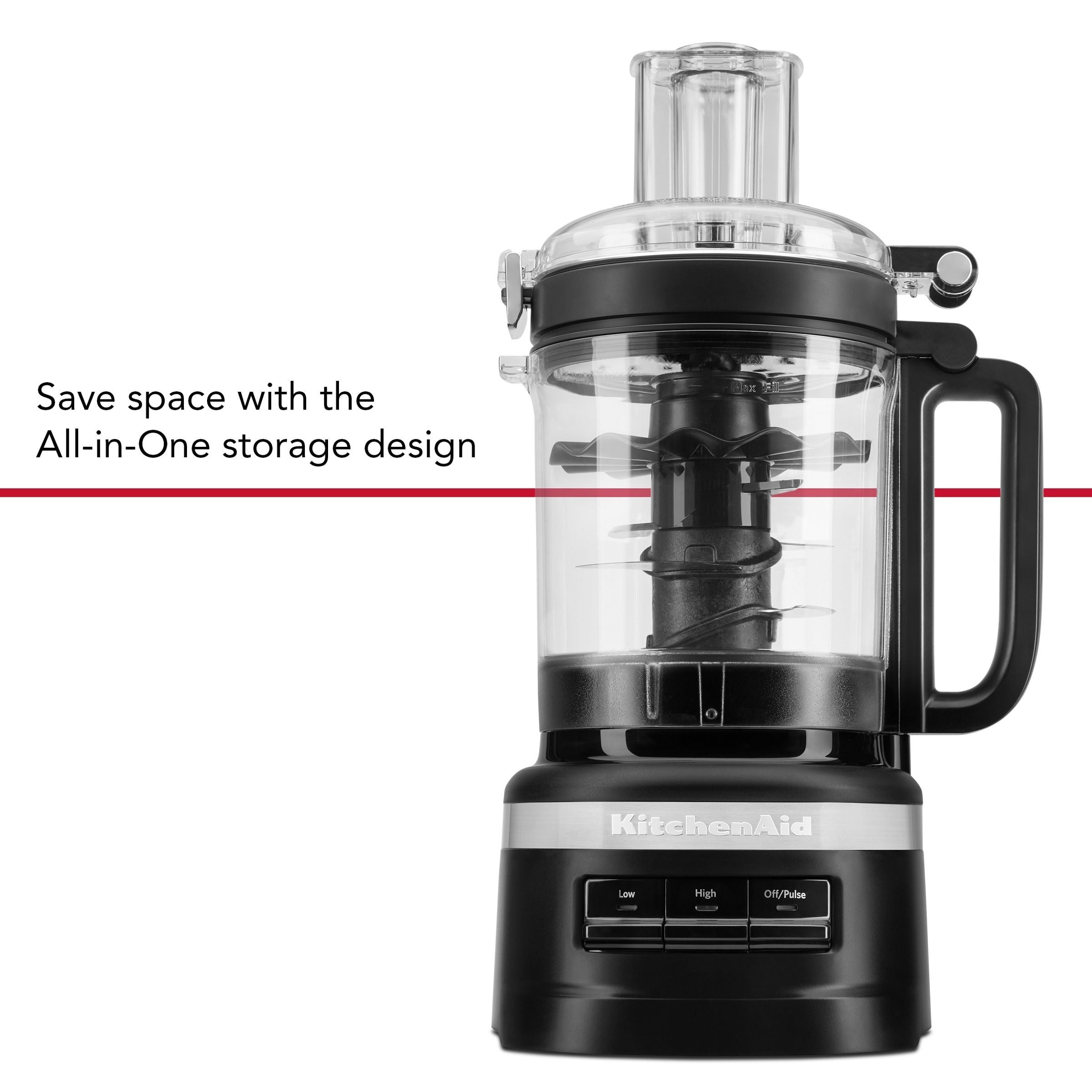 KitchenAid Küchenmaschine plus schwarze Matte, 9 Tassen