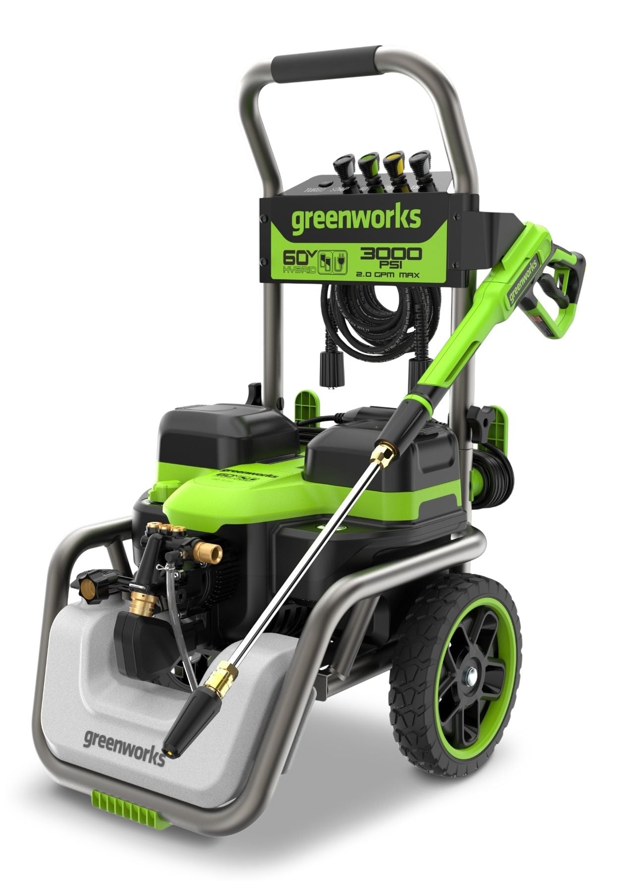 Greenworks 60V 3000PSI 2,0gpm Hybrid AC / DC Druckwaschmaschine, nur Werkzeug