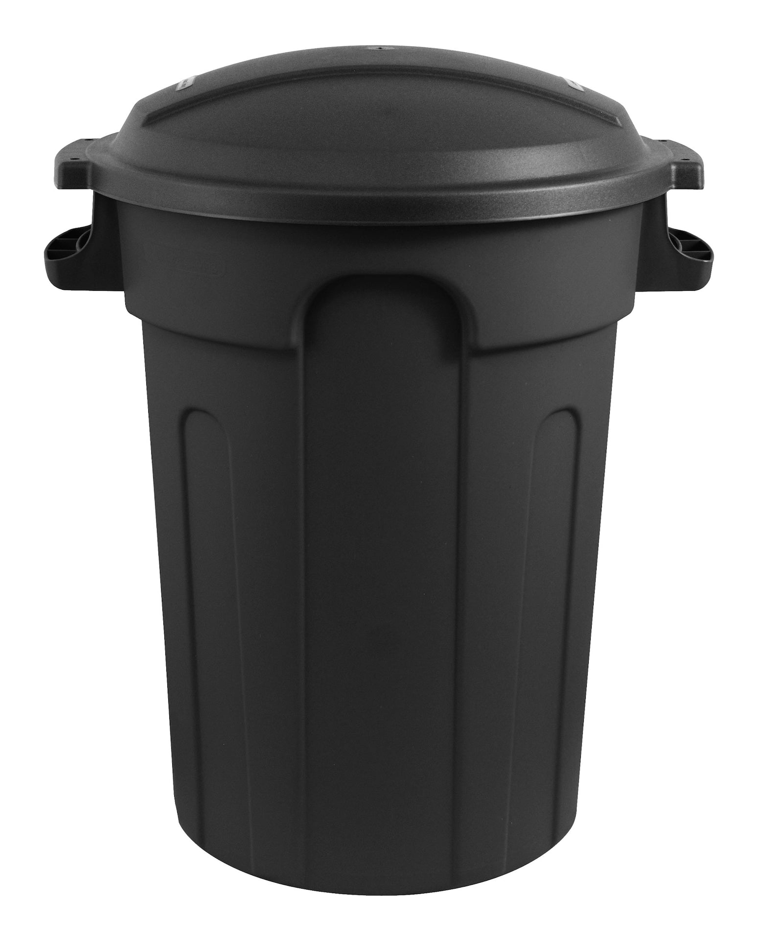 Mastercraft Kunststoff-Rundmülleimer, schwarz, 80-L