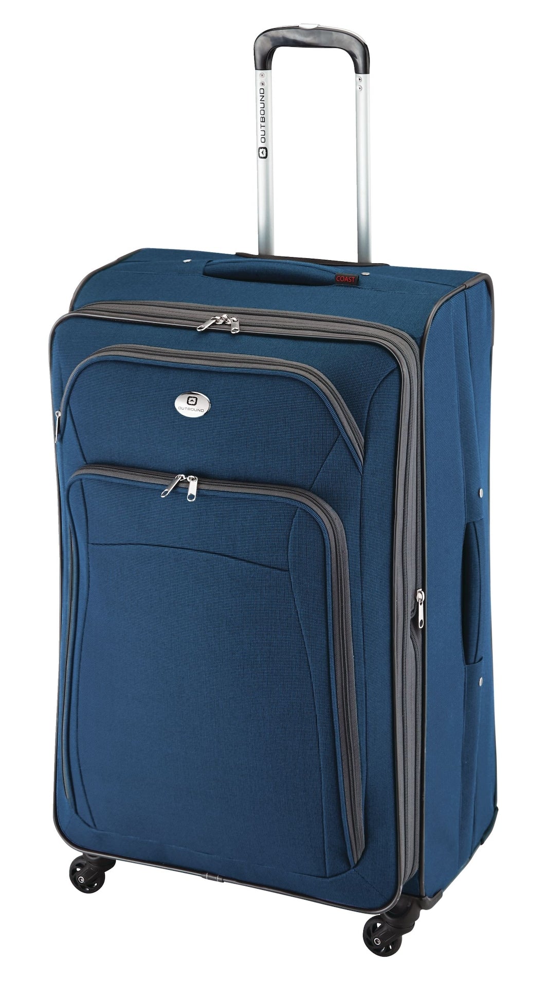 Outbound Coast Expandable Softside Spinner Wheel Reise 28-in Koffer, Nasstasche, blau
