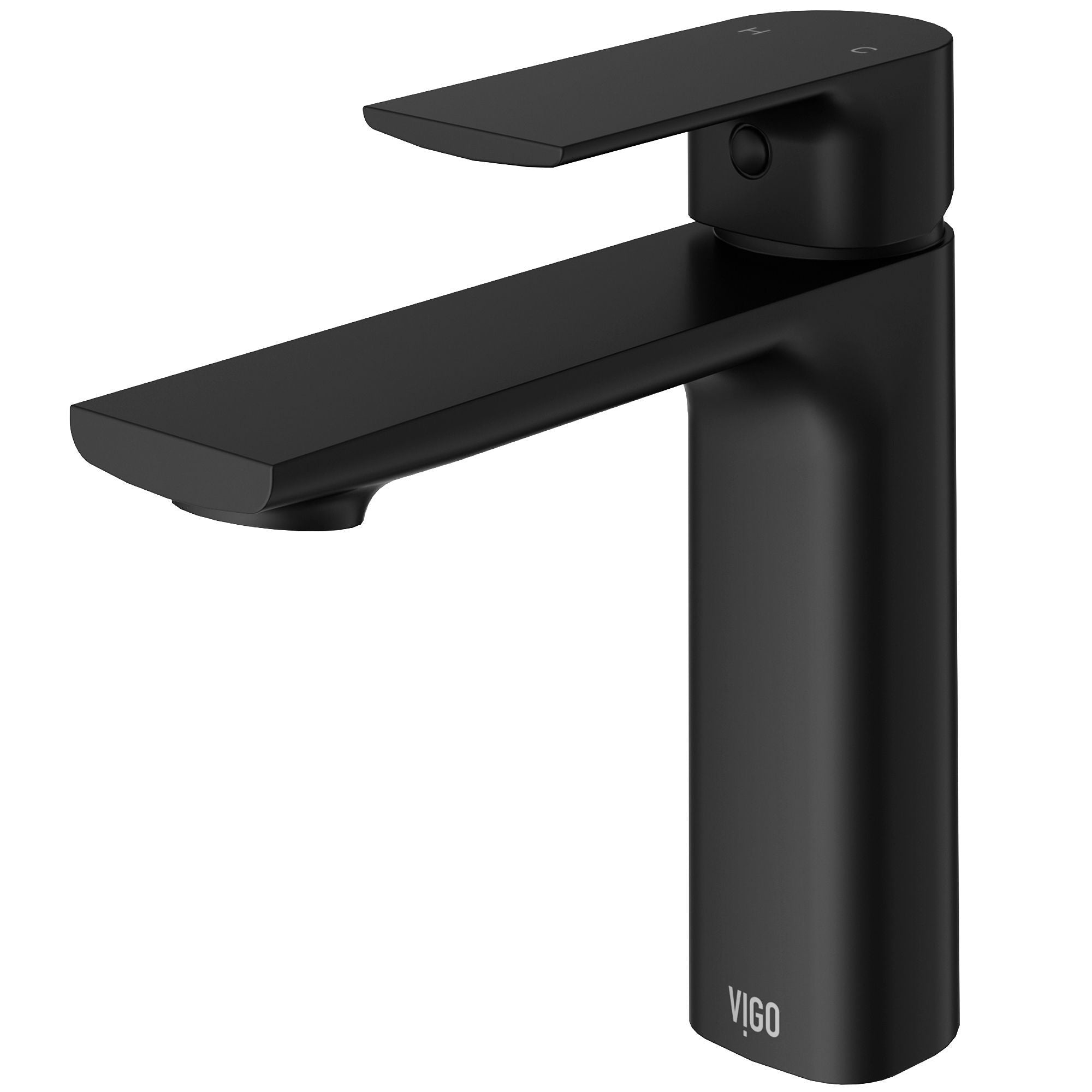 VIGO Davidson single handle single hole badezimmerspülenhahn, watersense zertifiziert, mattschwarz