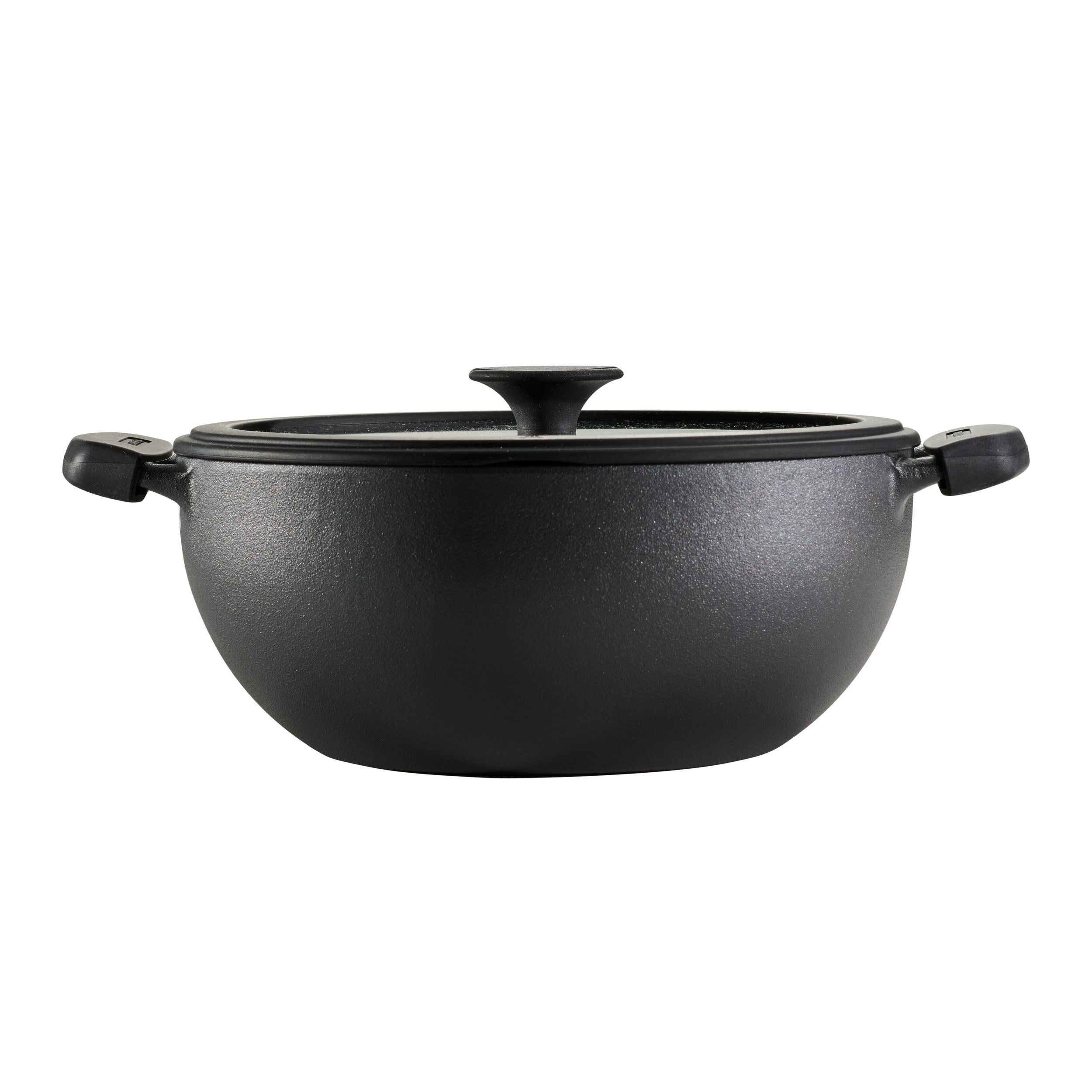 4.8 qt utsava vorgewürztes Gusseisen Kadai mit Deckel