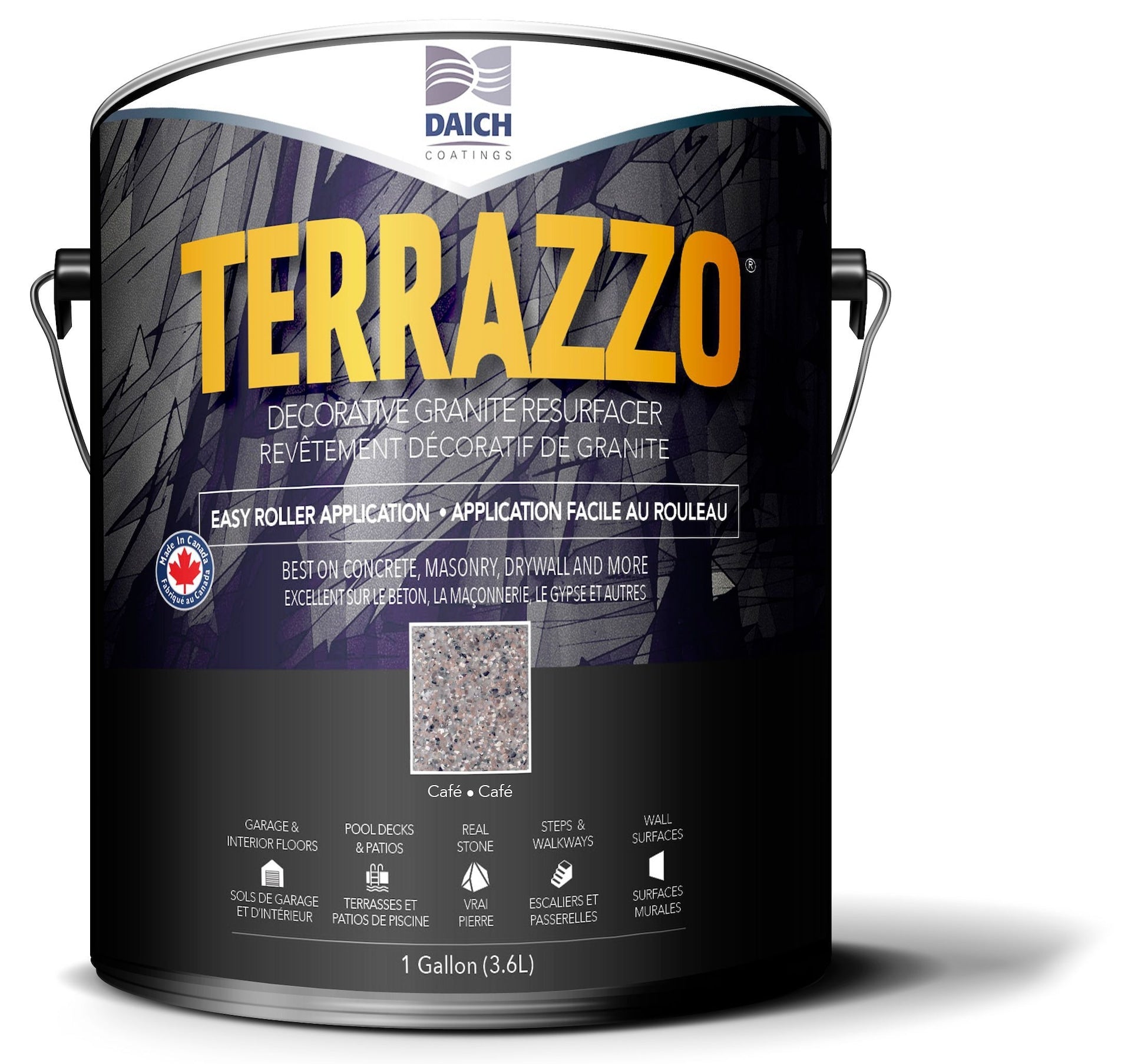 Terrazzo Ganzjahres-Dekorbetonaufbereiter, Roll-on-System, 3,7-l