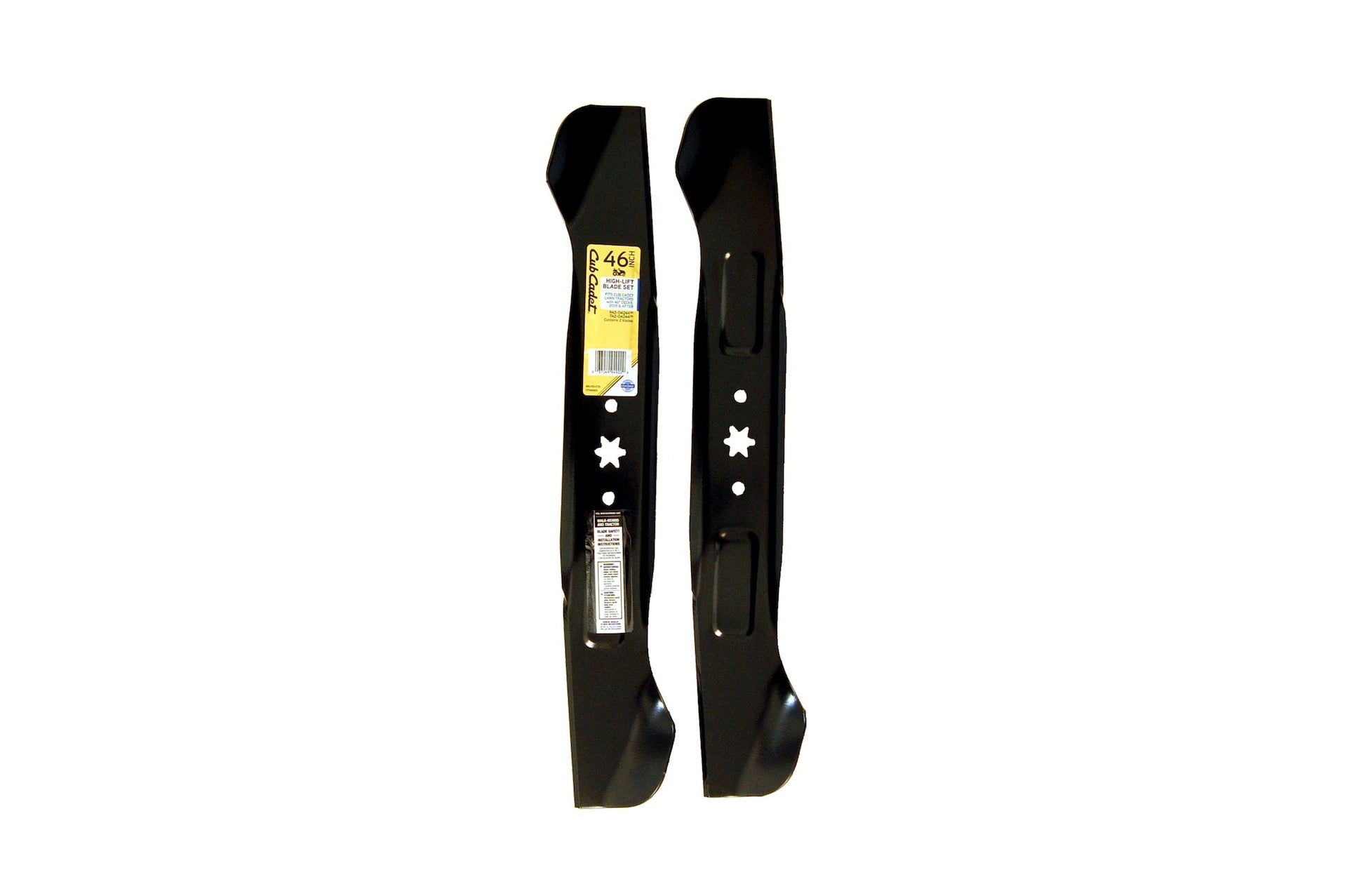 Cub Kadett NX-15 Reitmäher 2-in-1 High-Lift-Blade-Set, passt 2015 & After-Modelle, schwarz, 46-in, 2-pk
