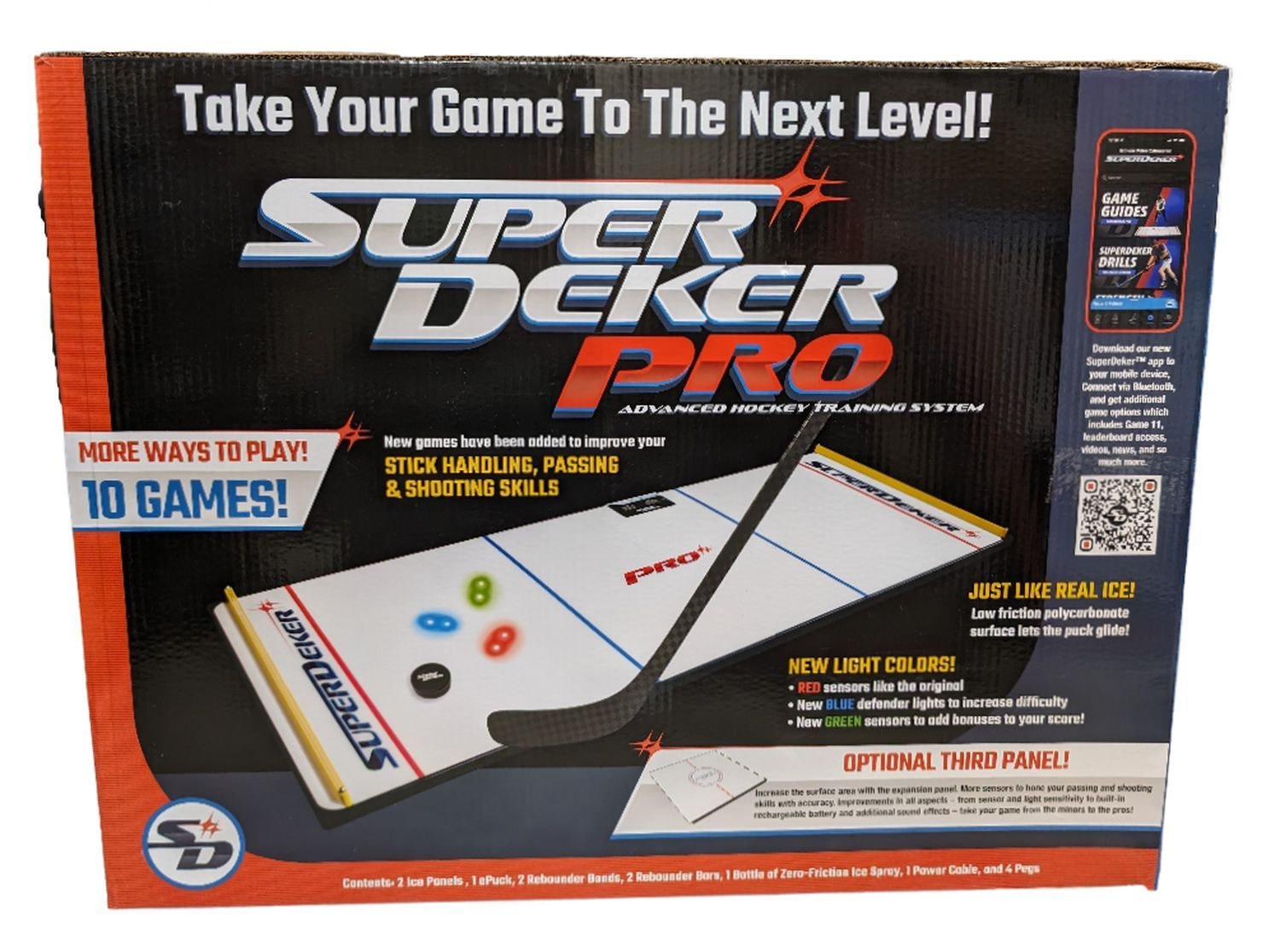 HockeyShot superdeker PRO Advanced Hockey Training System, 2-Panel mit App