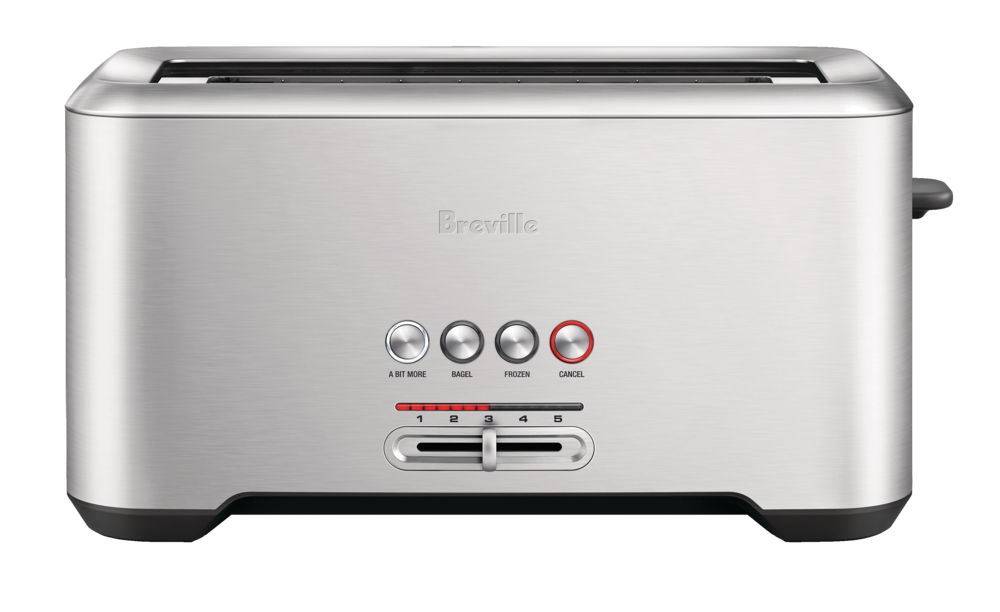 Breville „a bit more 4-Scheiben-Toaster, gebürstet aus Edelstahl