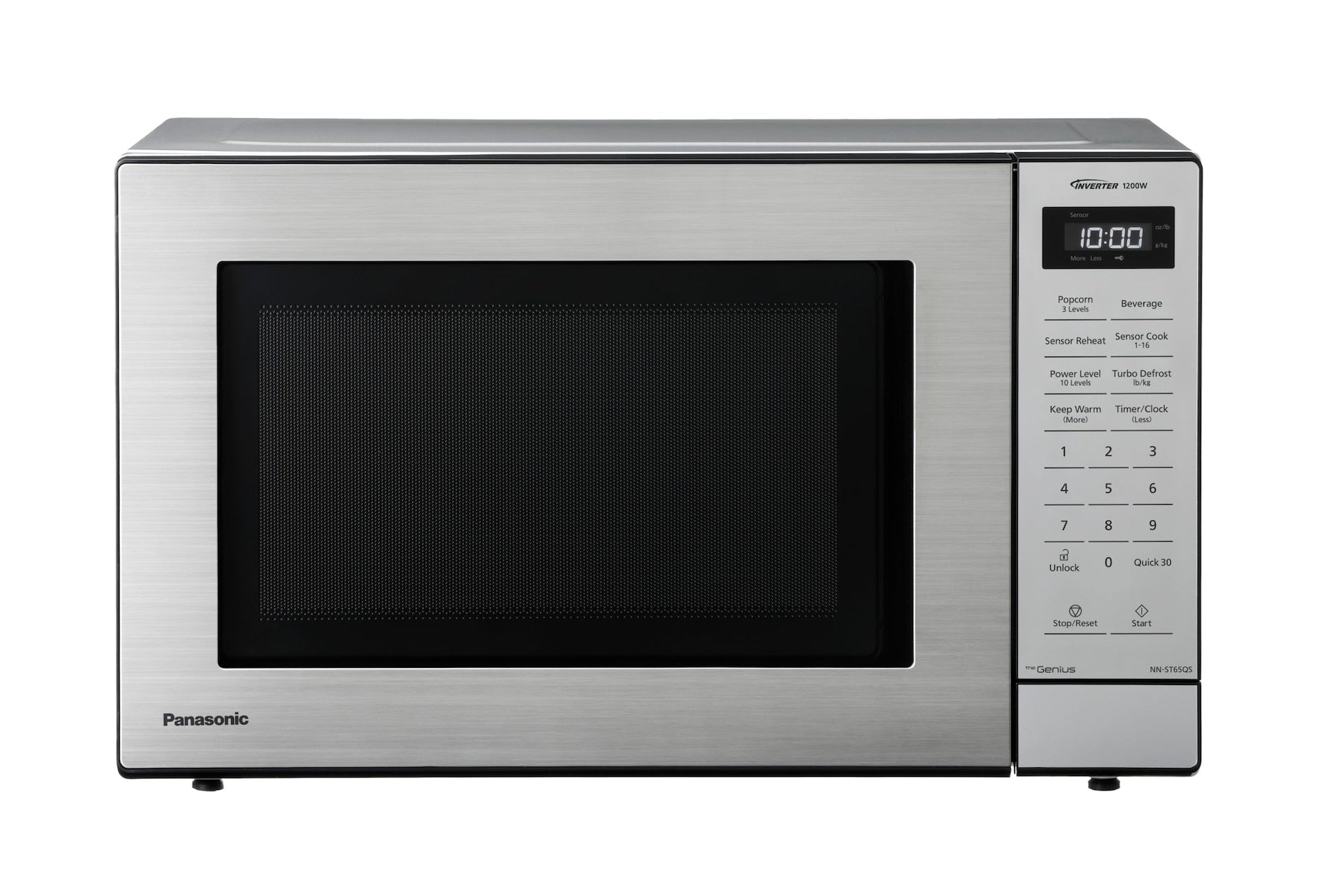 Panasonic Genie High Power Mikrowellenherd mit Inverter, Touchpad-Steuerungen, 1200W, 1,2-cu.ft, Edelstahl